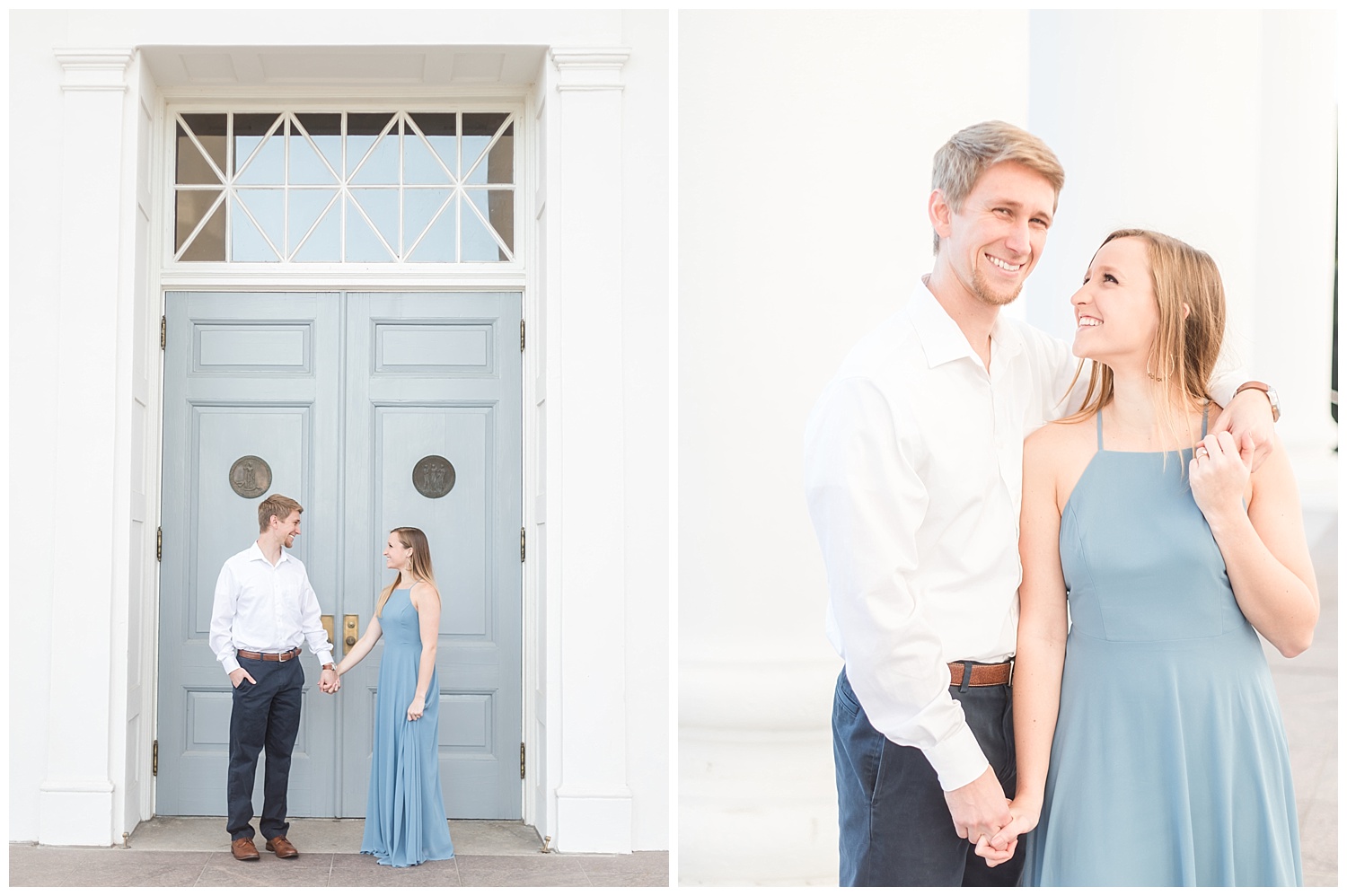 Richmond Virginia Engagement Session at the Capitol - Abigail + Greg