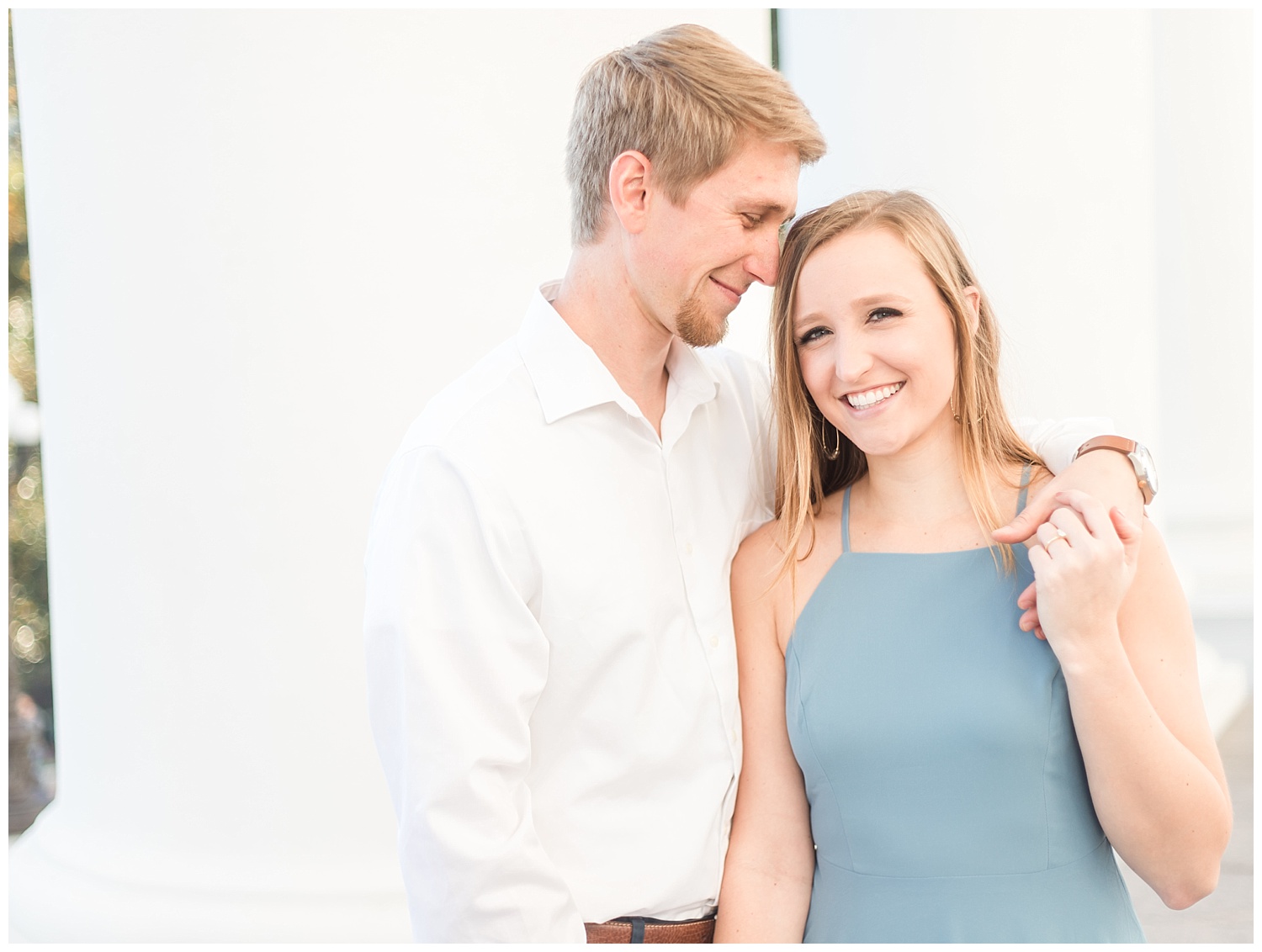 Richmond Virginia Engagement Session at the Capitol - Abigail + Greg