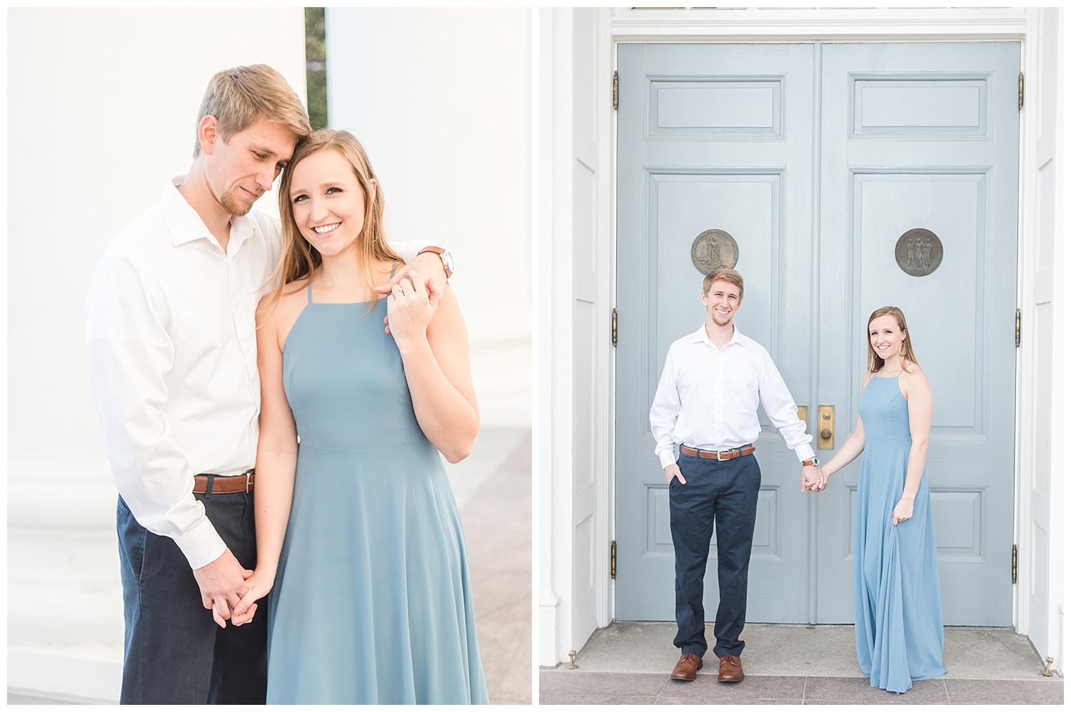 Richmond Virginia Engagement Session at the Capitol - Abigail + Greg