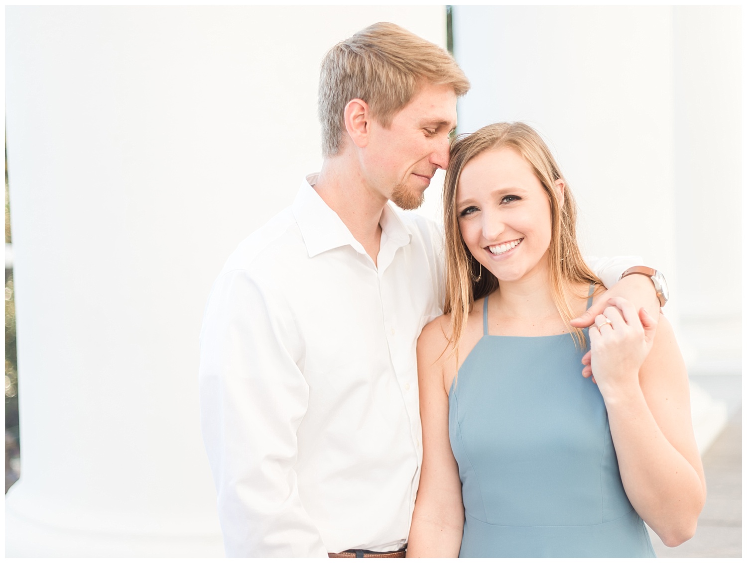 Richmond Virginia Engagement Session at the Capitol - Abigail + Greg