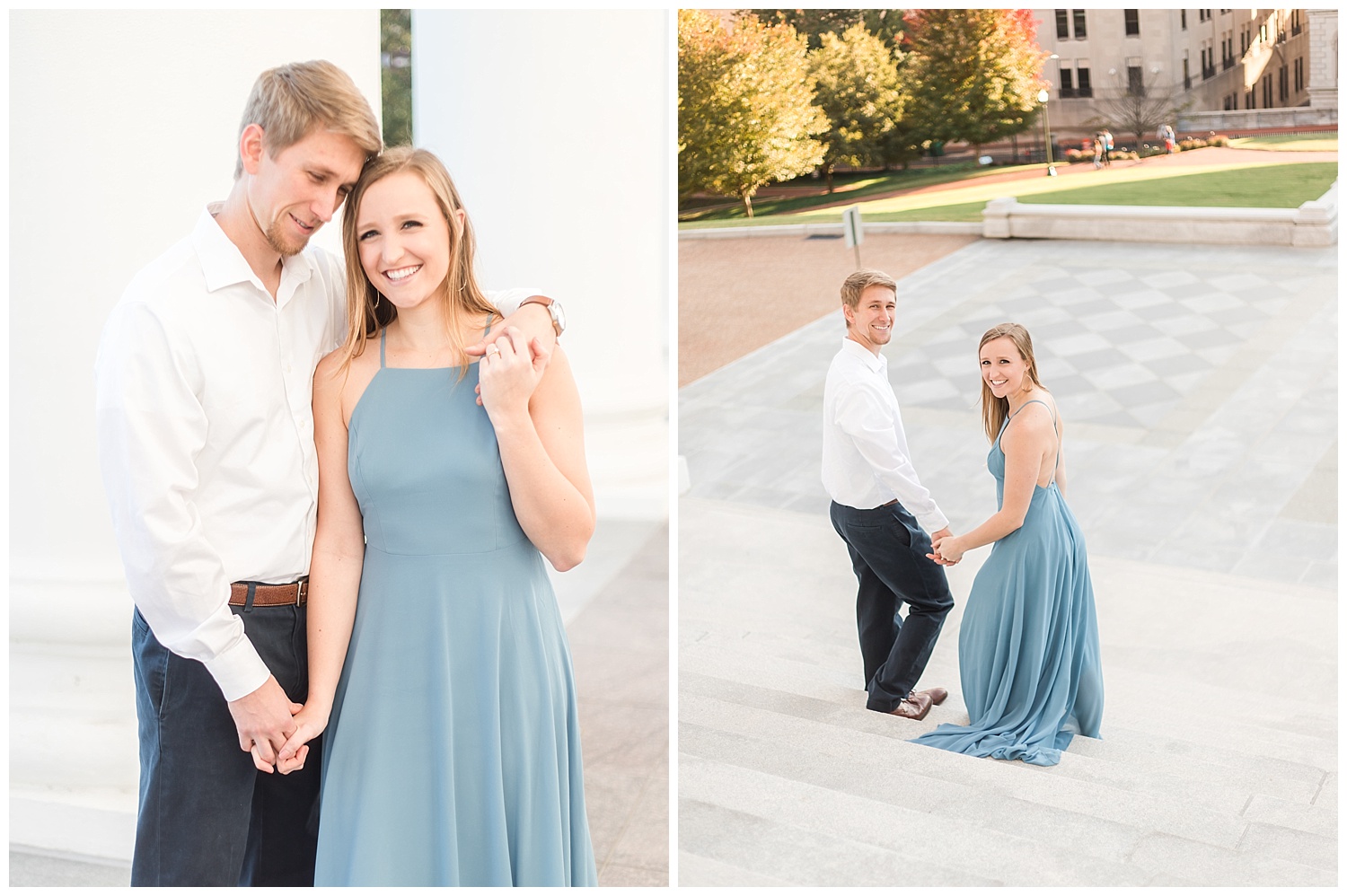 Virginia State Capitol Engagement Session  - Abigail + Greg