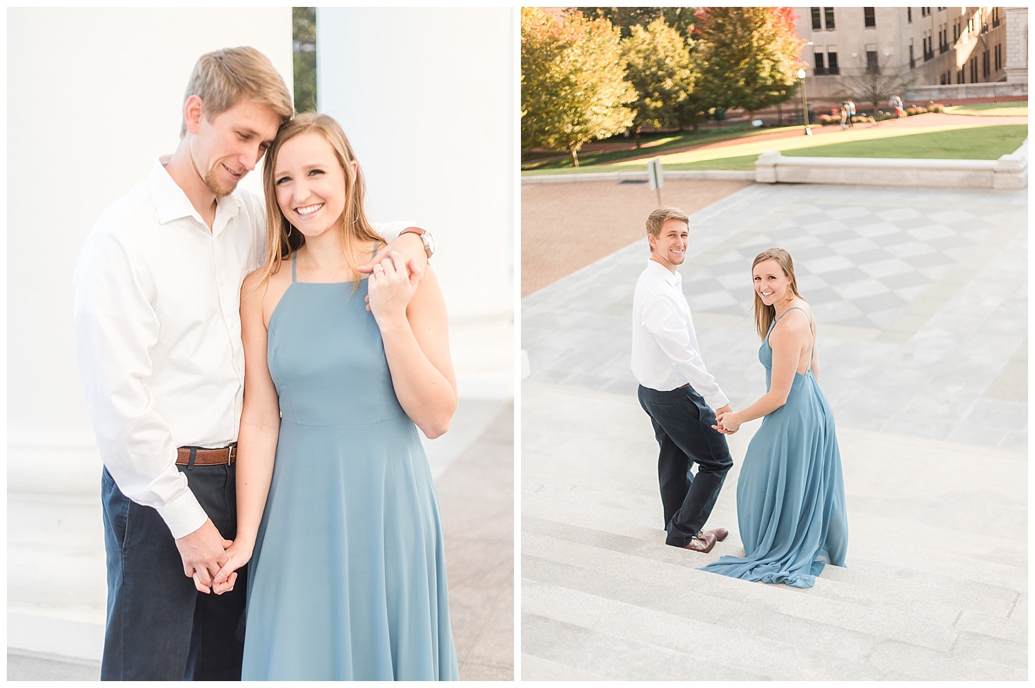 Virginia State Capitol Engagement Session - Abigail + Greg