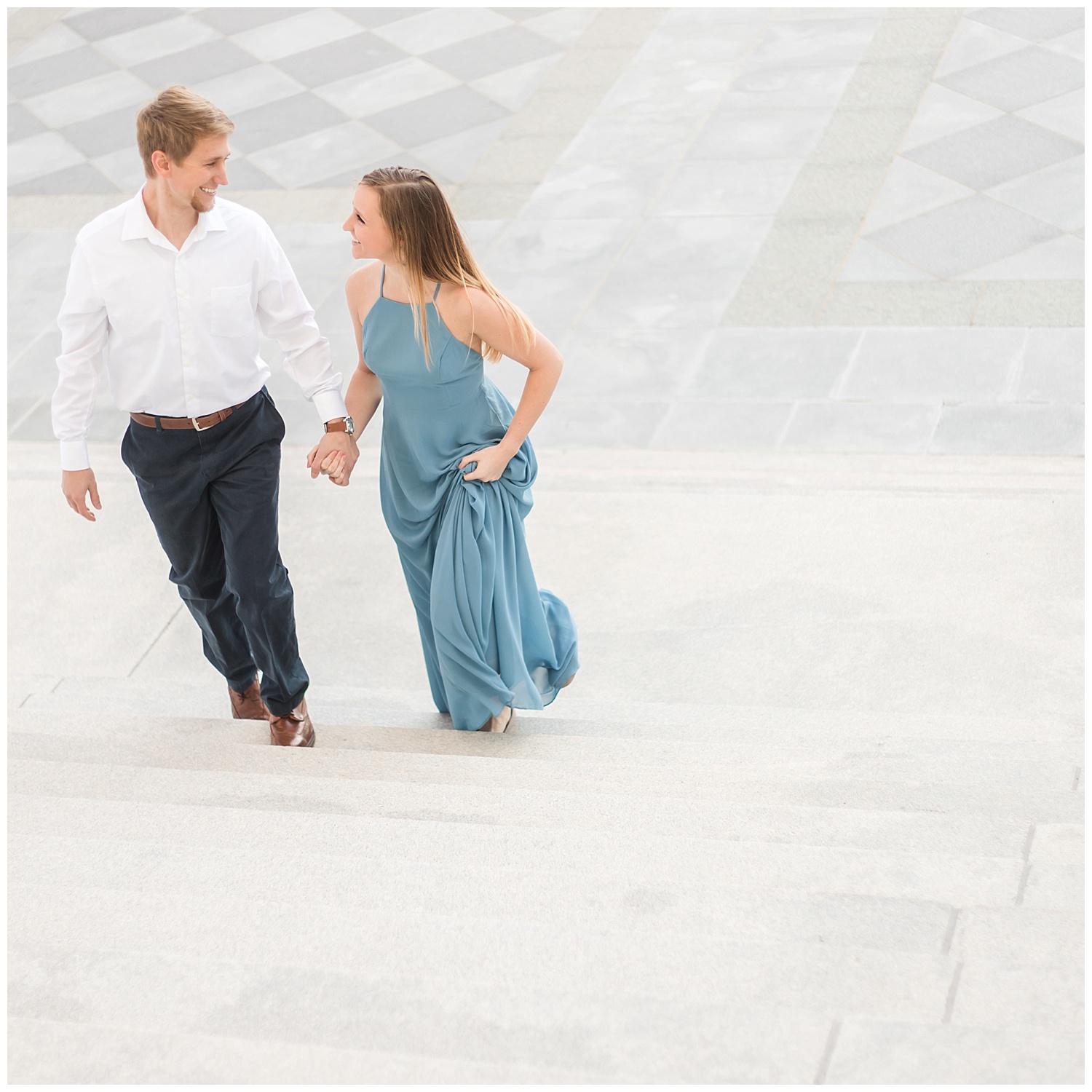 Virginia State Capitol Engagement Session - Abigail + Greg
