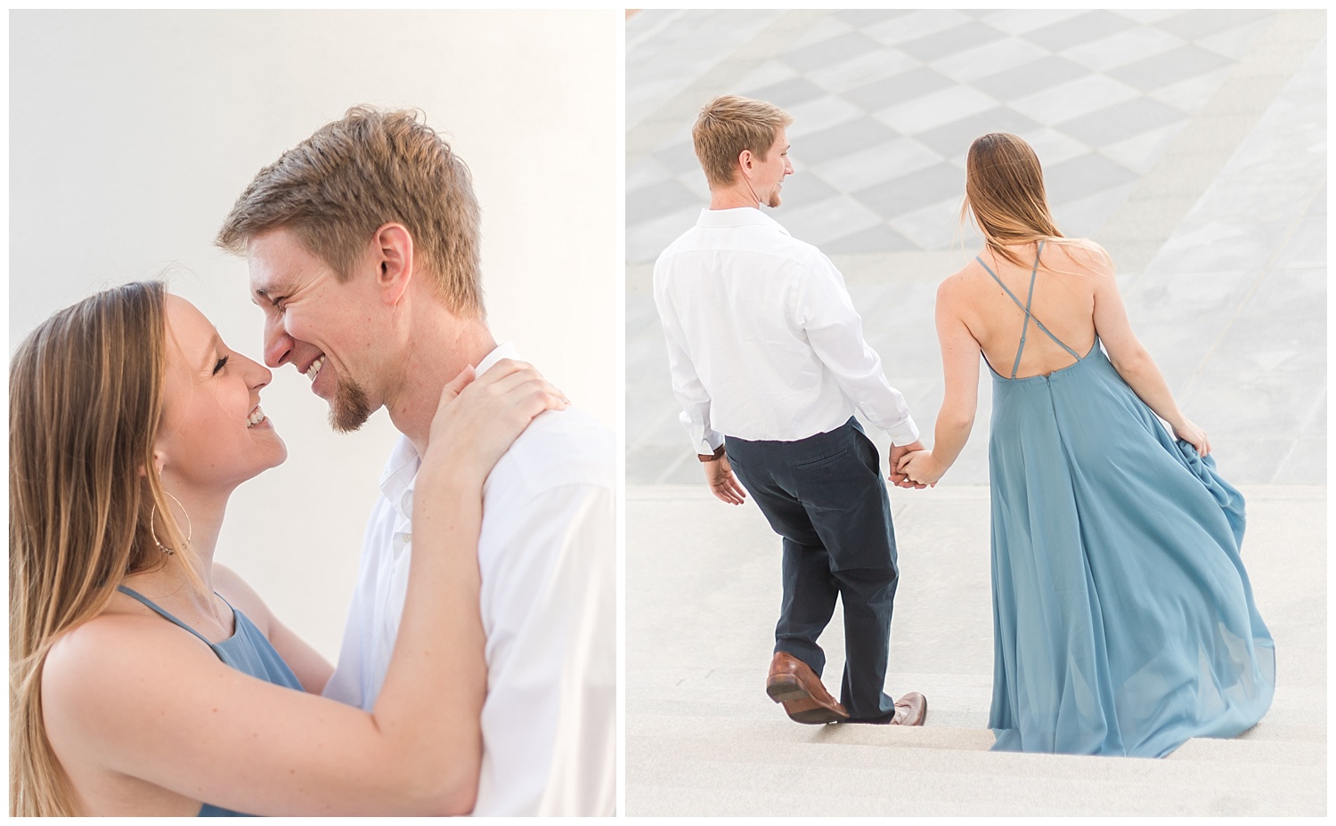 Virginia State Capitol Engagement Session - Abigail + Greg