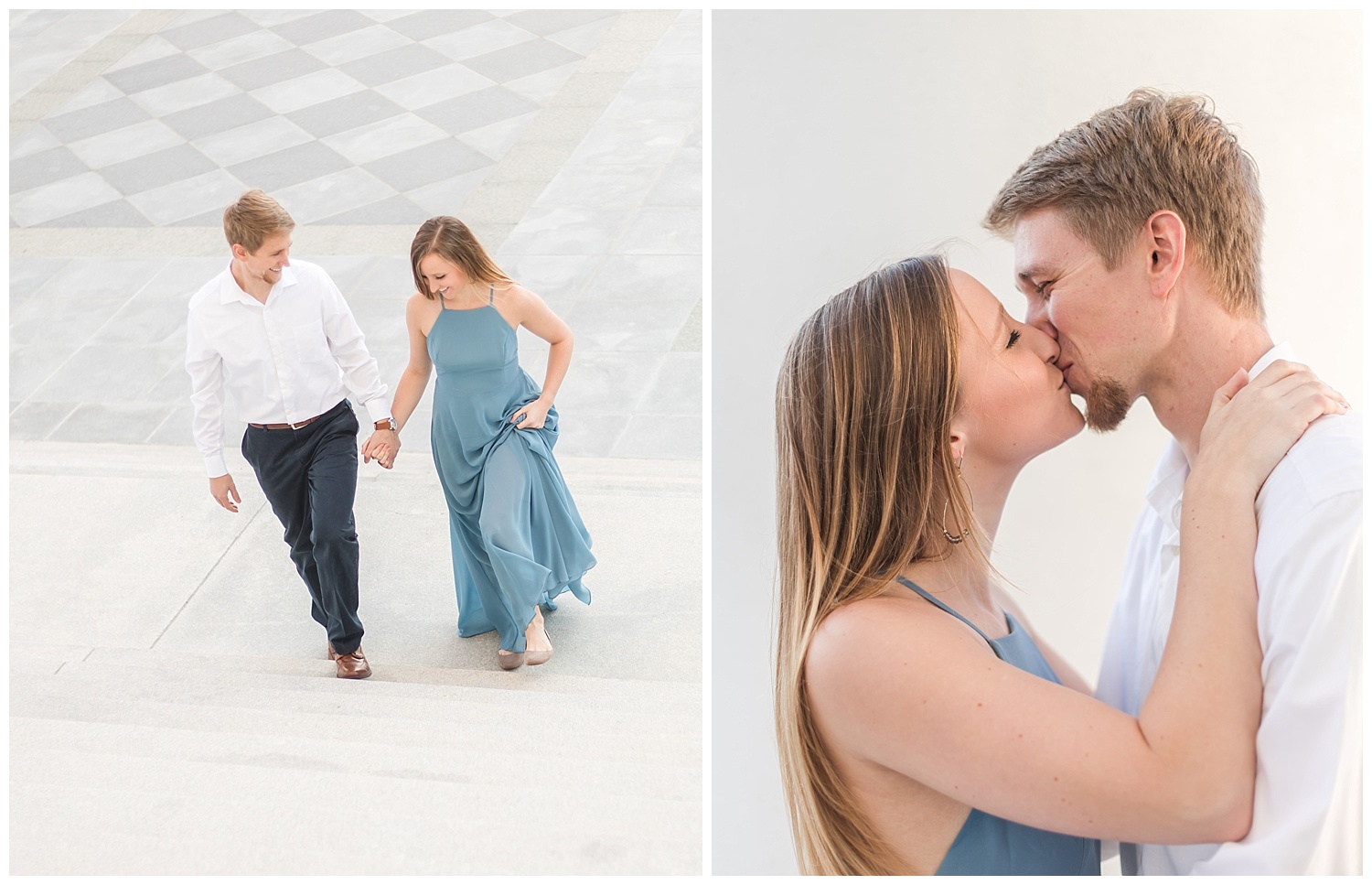 Virginia State Capitol Engagement Session  - Abigail + Greg