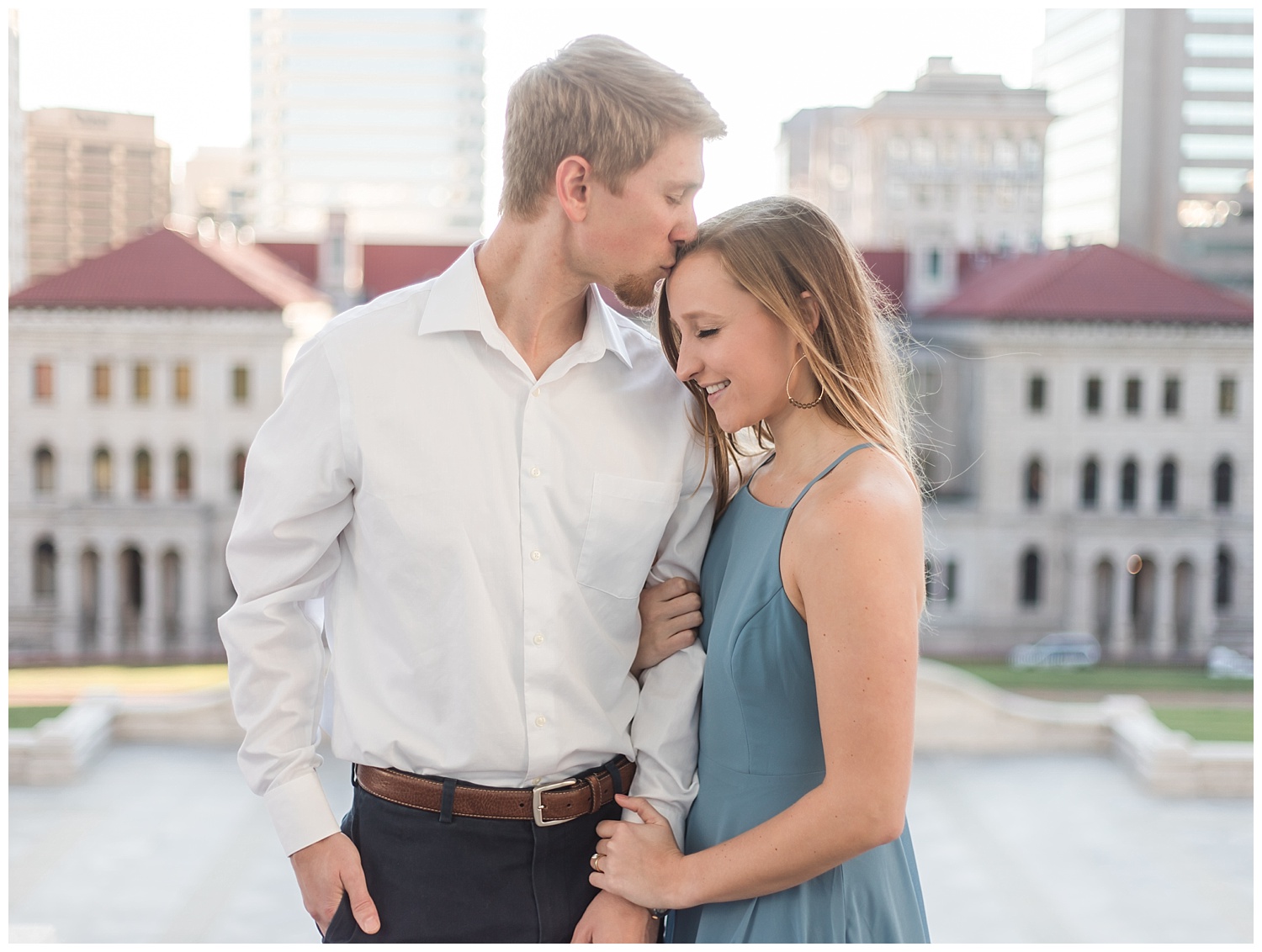 Virginia State Capitol Engagement Session - Abigail + Greg
