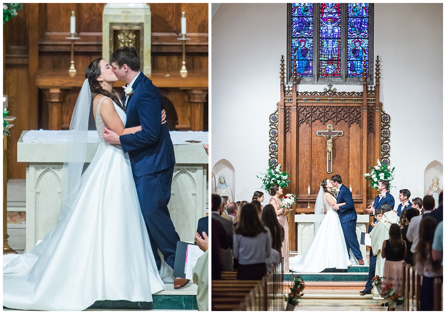 Virginia wedding Photographer - St Bridget's Catholic Church - Jessica + Josh