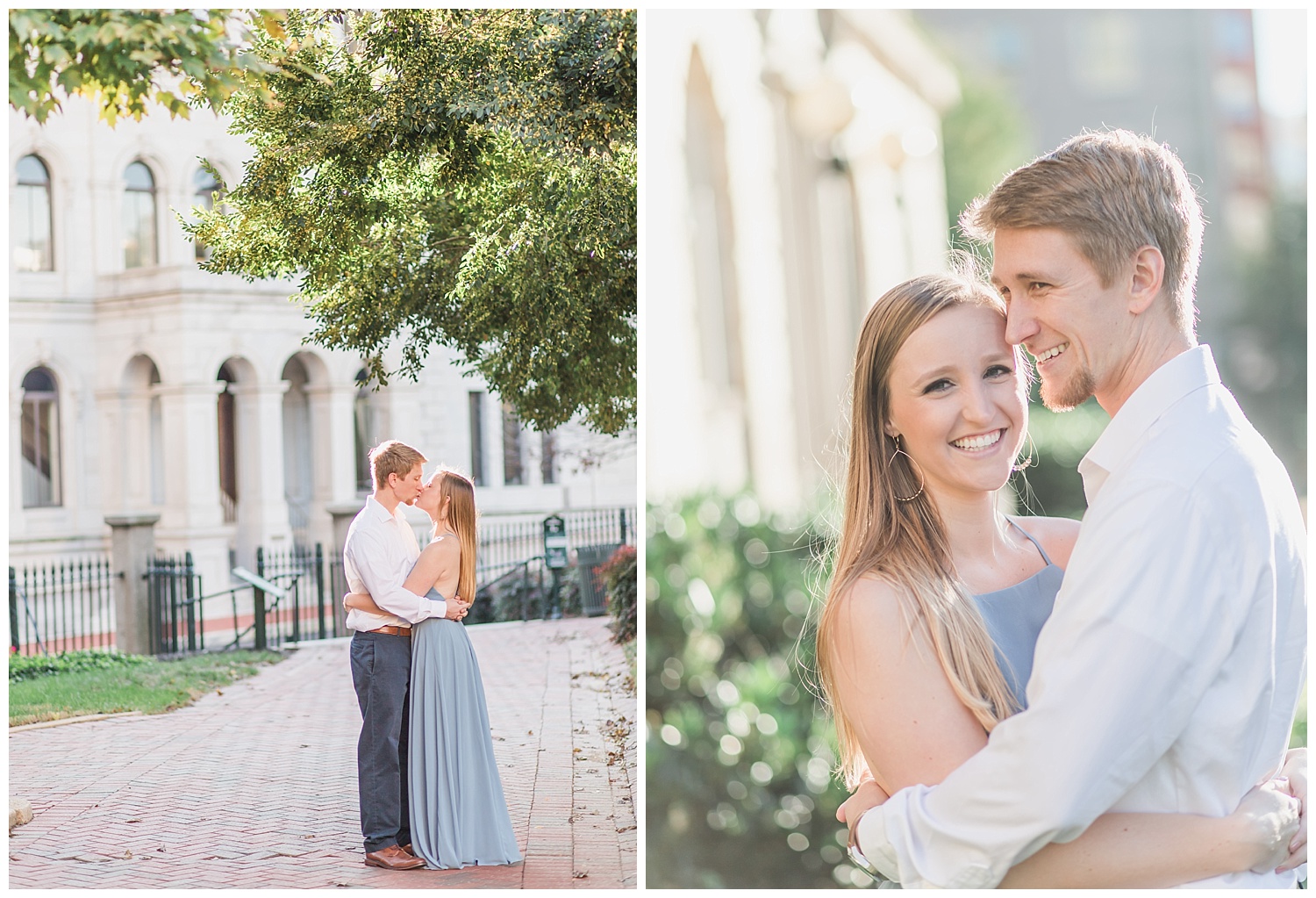 Virginia State Capitol Engagement - Abigail + Greg - Virginia Wedding Photographer