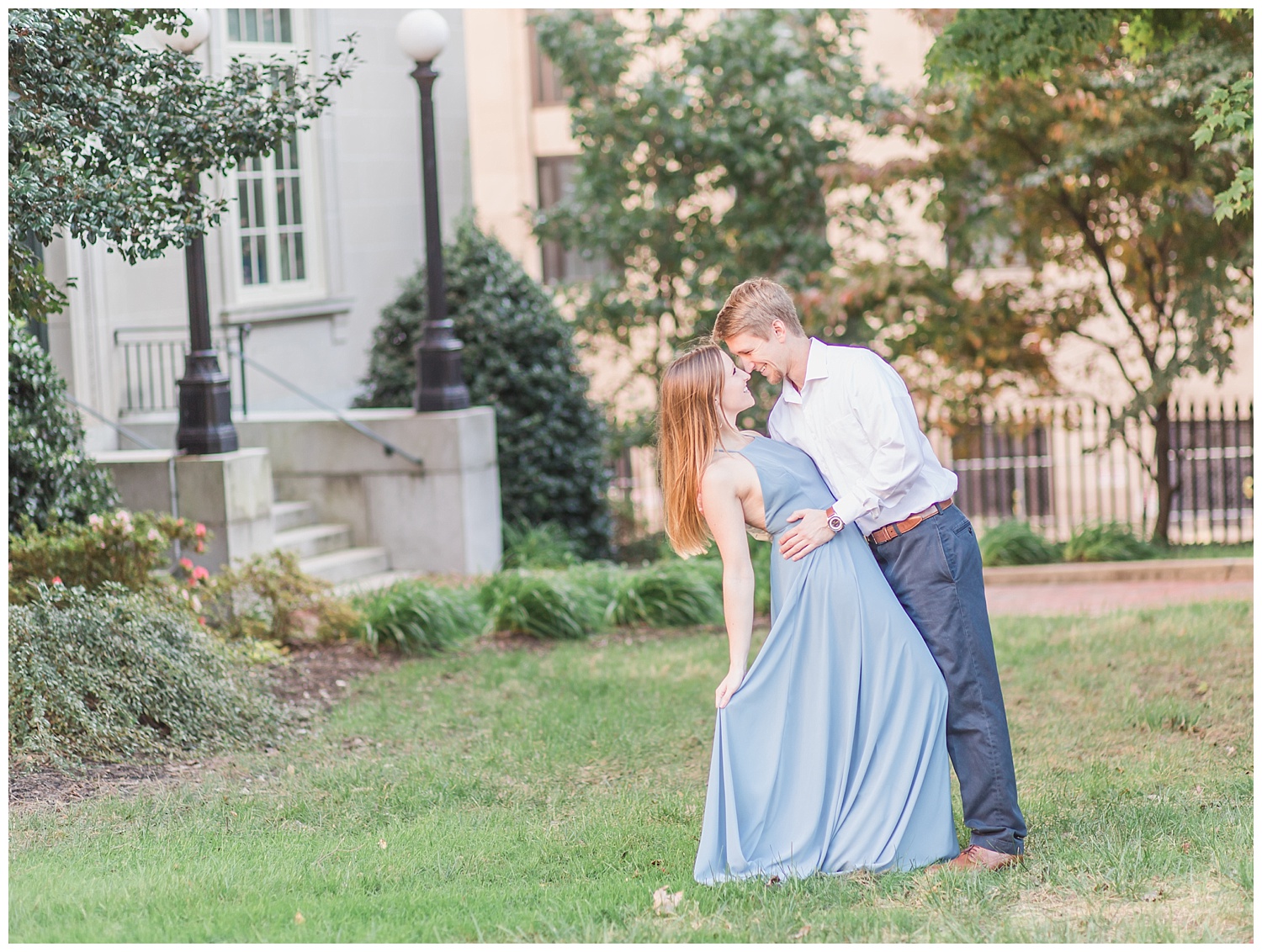 Virginia State Capitol Engagement - Abigail + Greg - Virginia Wedding Photographer