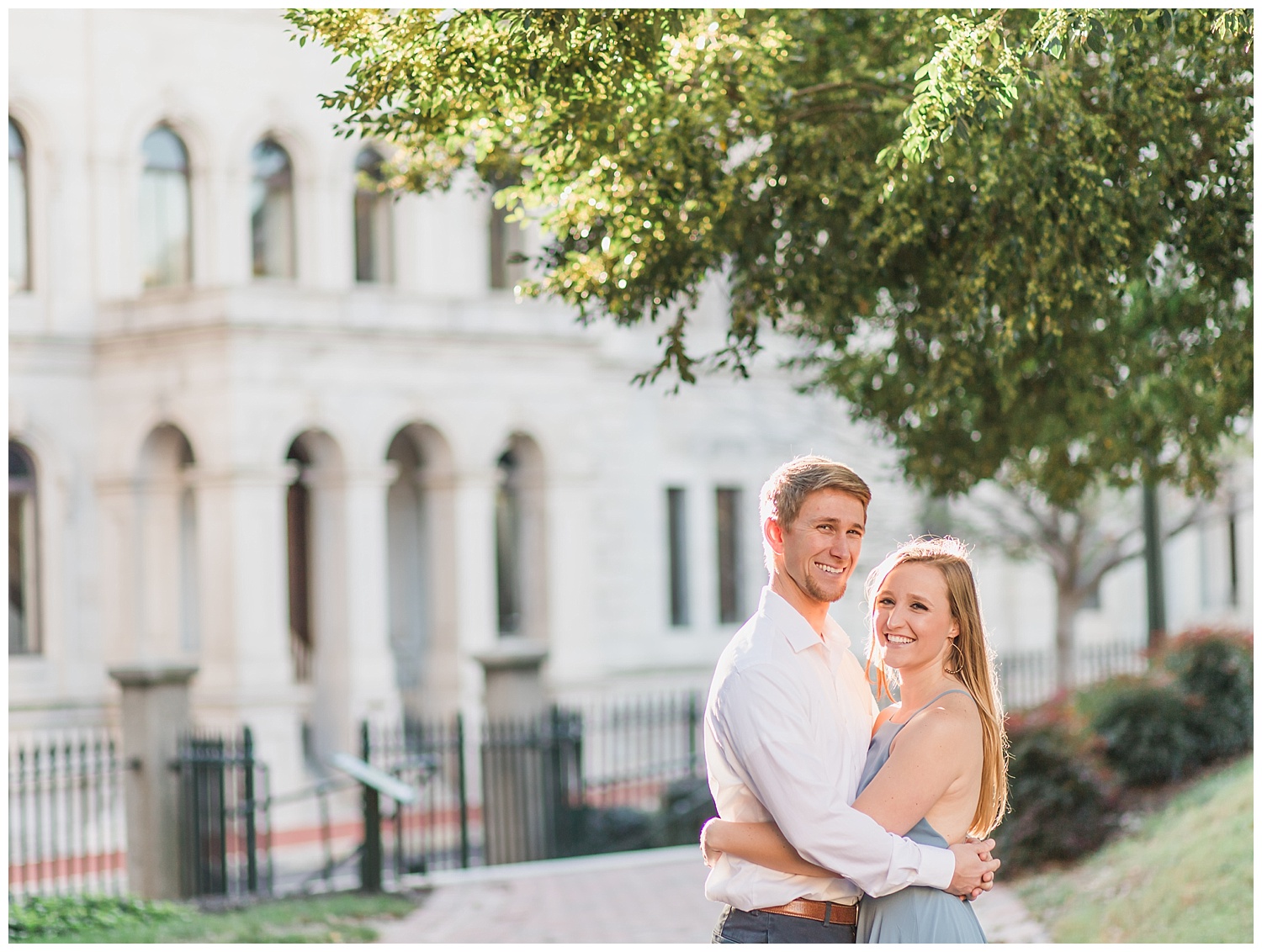 Virginia State Capitol Engagement - Abigail + Greg - Virginia Wedding Photographer