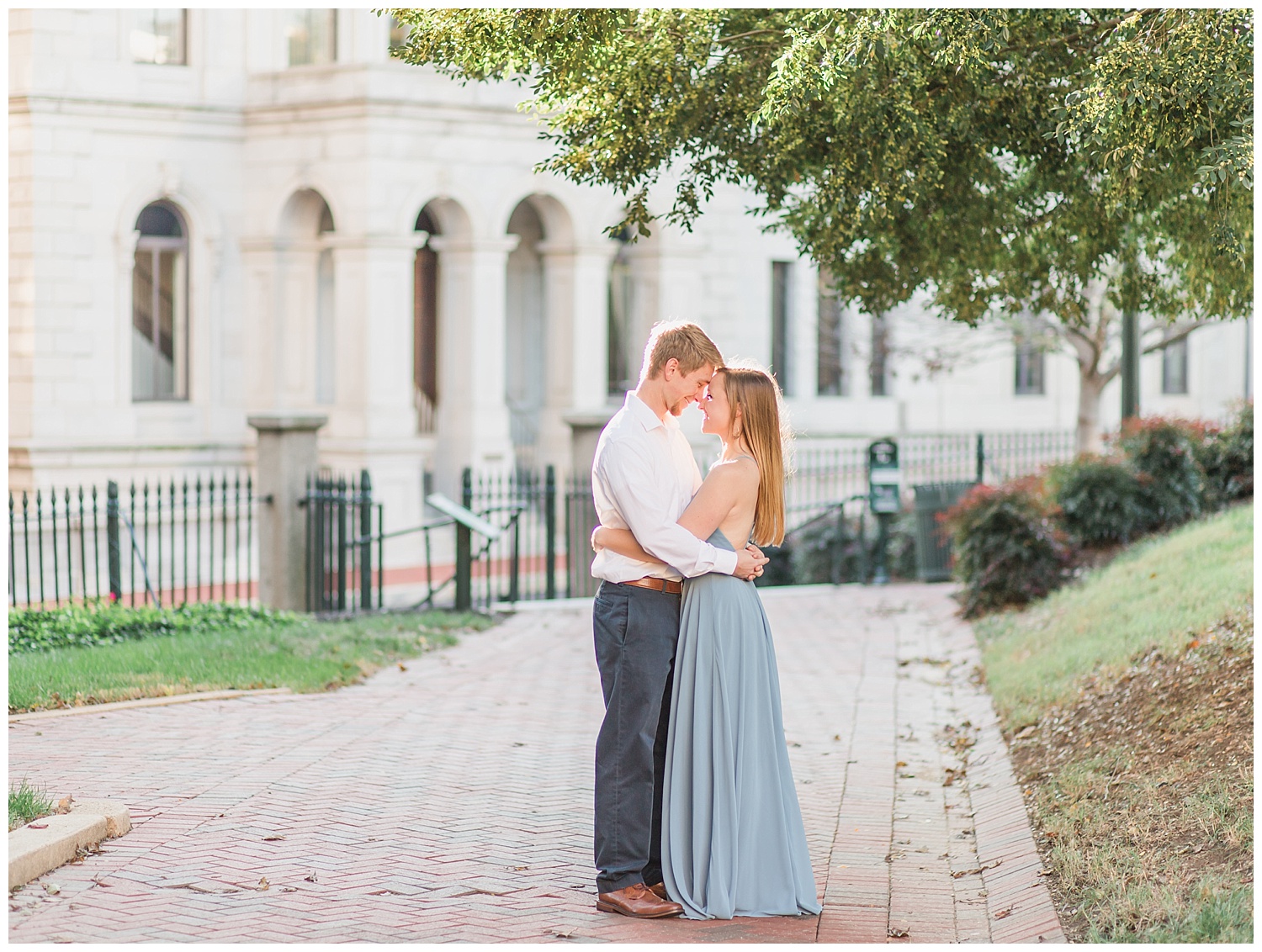 Virginia State Capitol Engagement - Abigail + Greg - Virginia Wedding Photographer