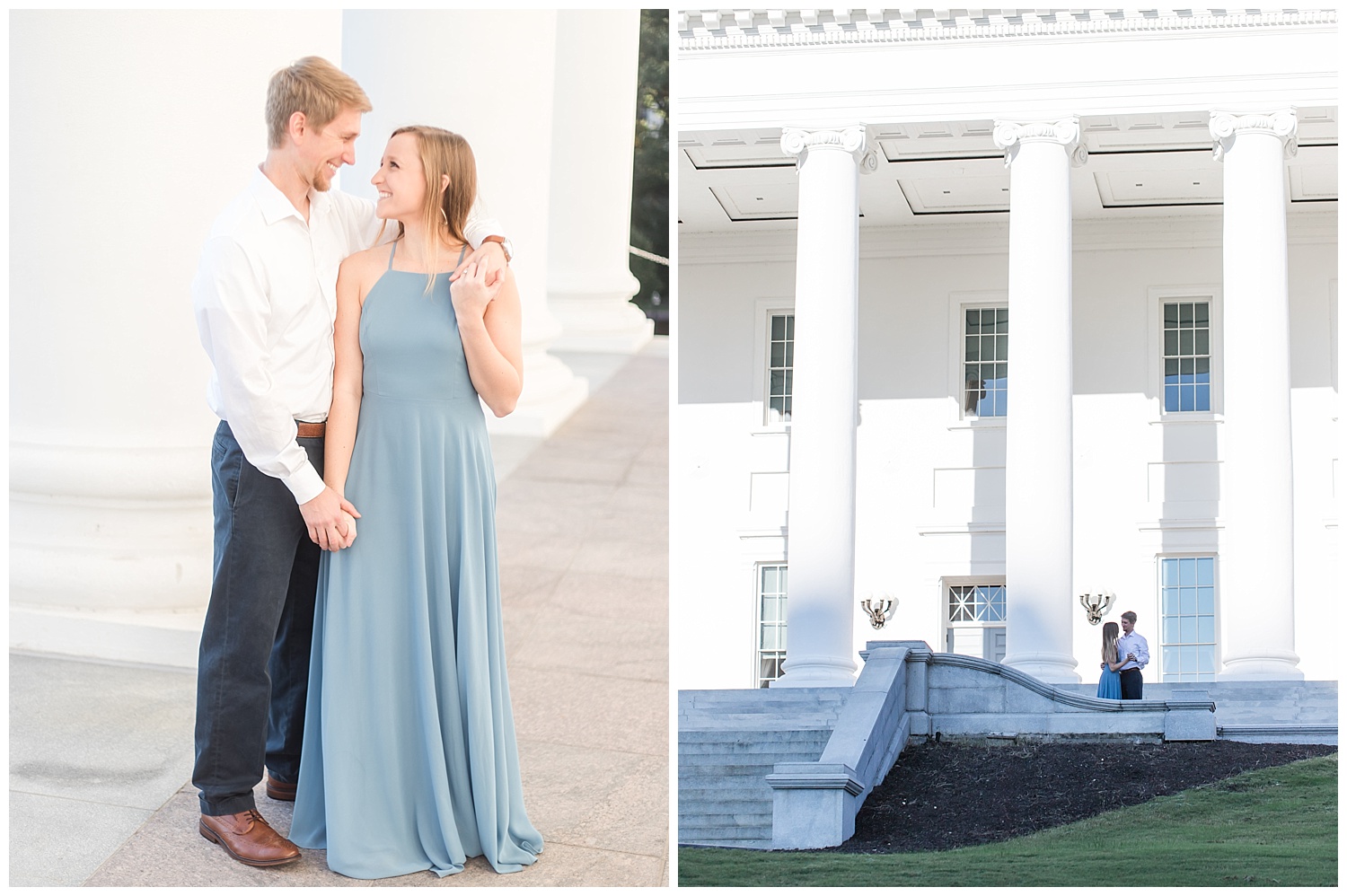 Virginia State Capitol Engagement - Richmond Wedding Photographer