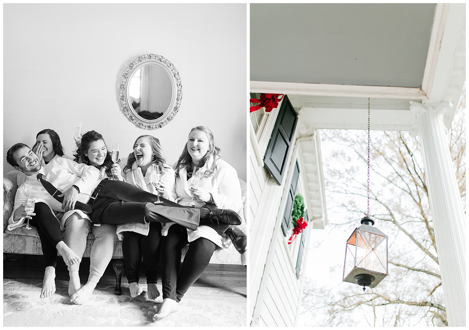 Virginia Cliffe Inn Wedding at Christmastime - Virginia Wedding Photographer