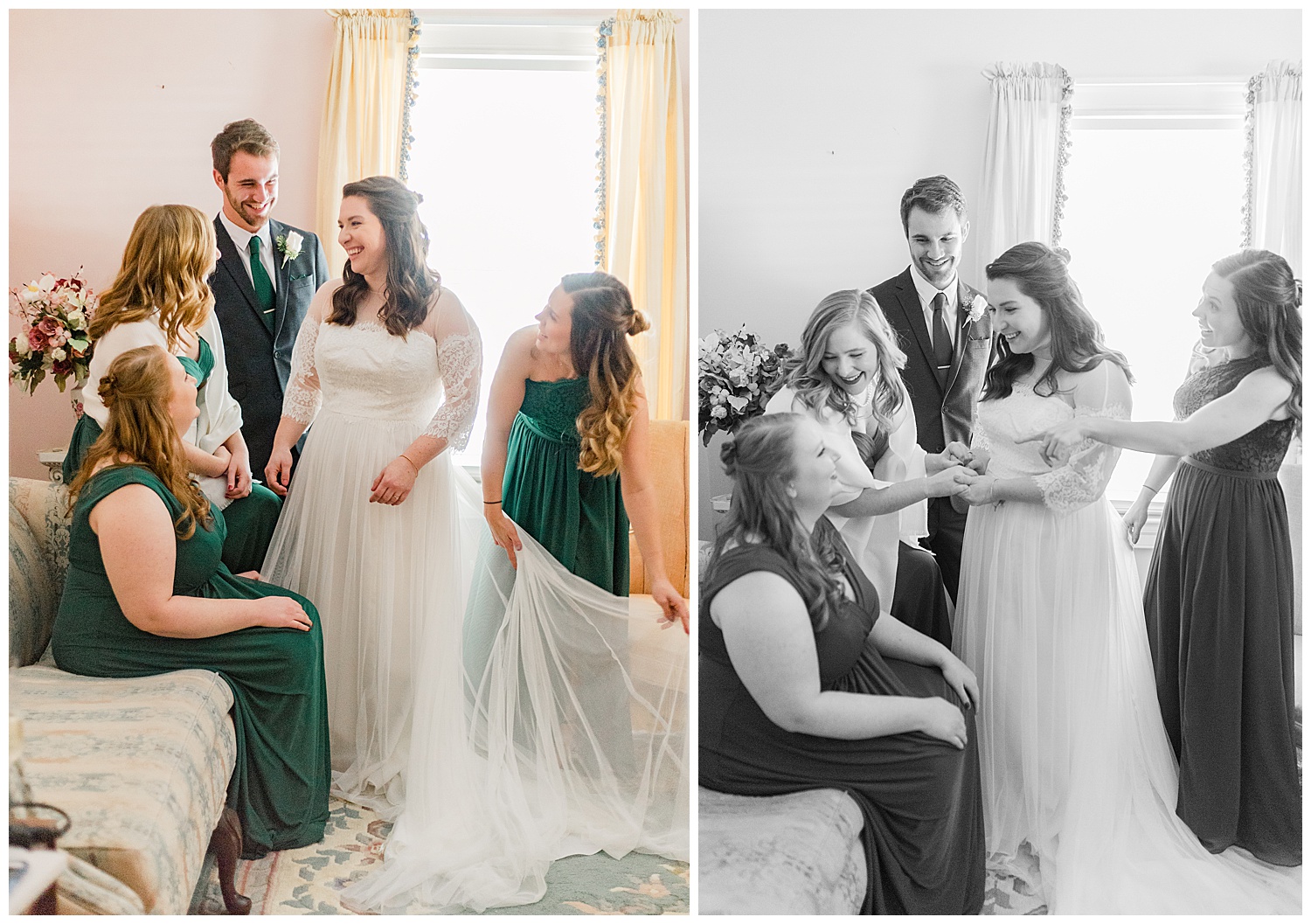 Virginia Cliffe Inn Wedding at Christmastime - Virginia Wedding Photographer