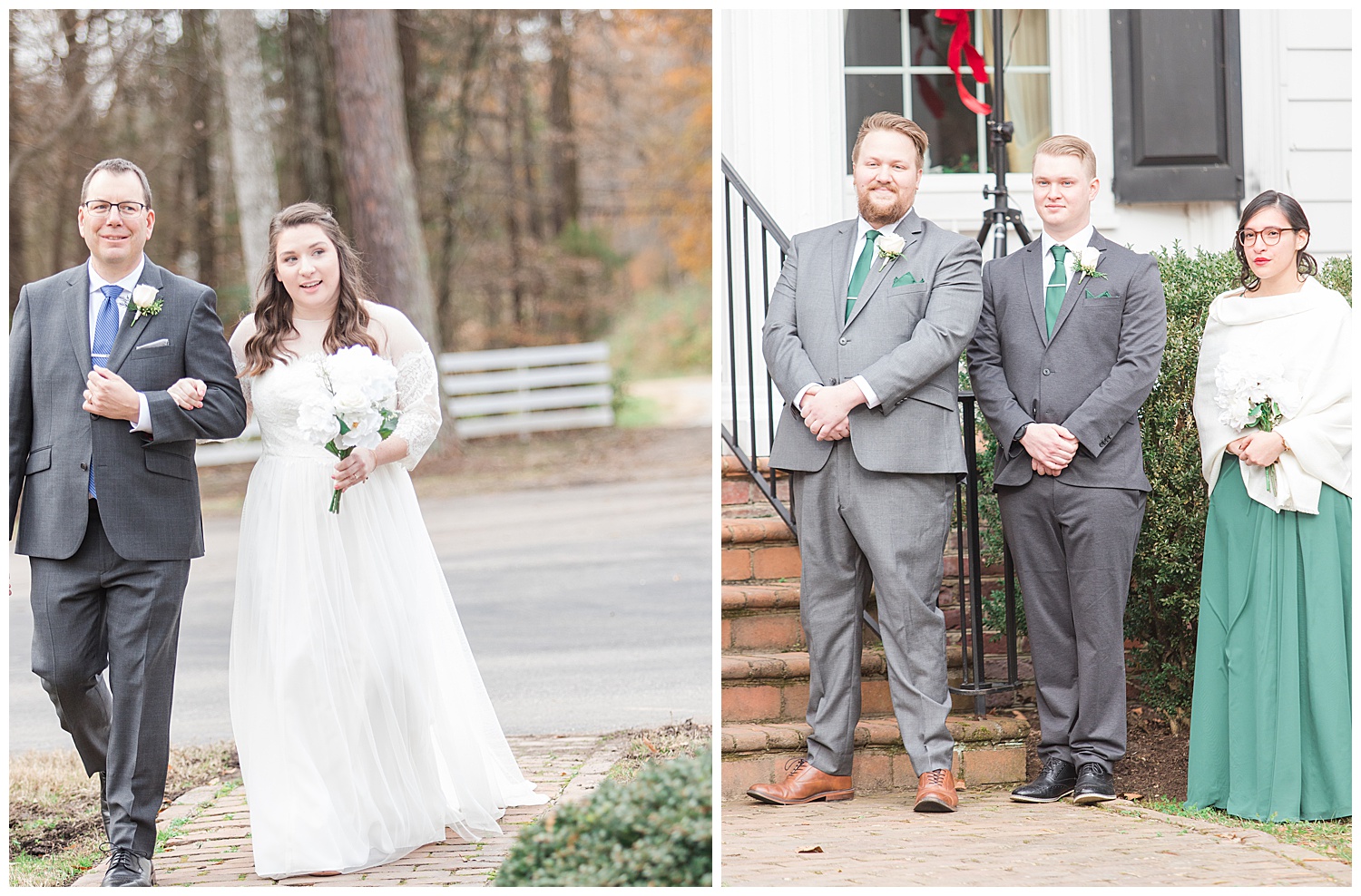 Virginia Cliffe Inn Wedding at Christmastime - Virginia Wedding Photographer