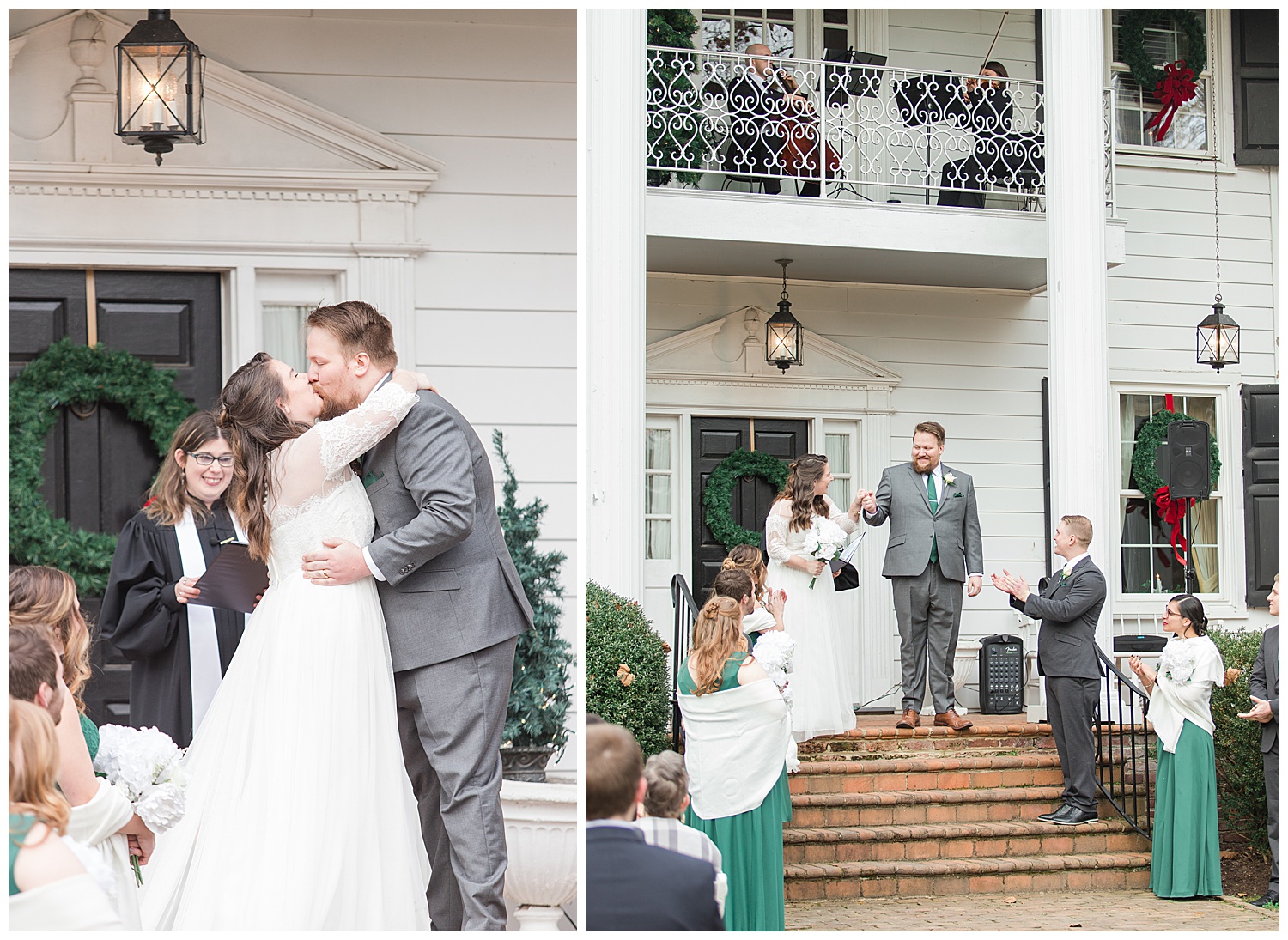 Virginia Cliffe Inn Wedding at Christmastime - Virginia Wedding Photographer