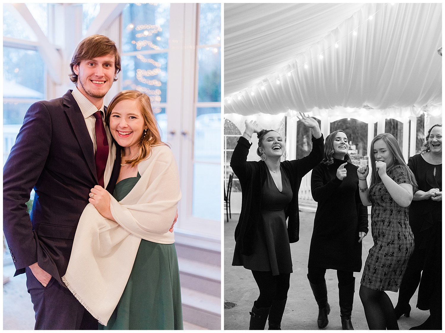 Virginia Cliffe Inn Wedding at Christmastime - Virginia Wedding Photographer