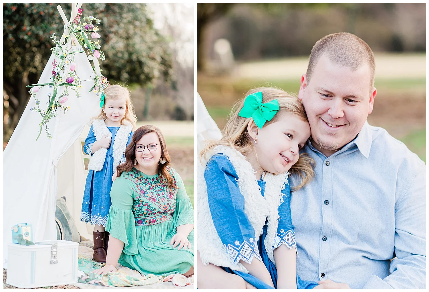 Teepee family portraits - Richmond, VA