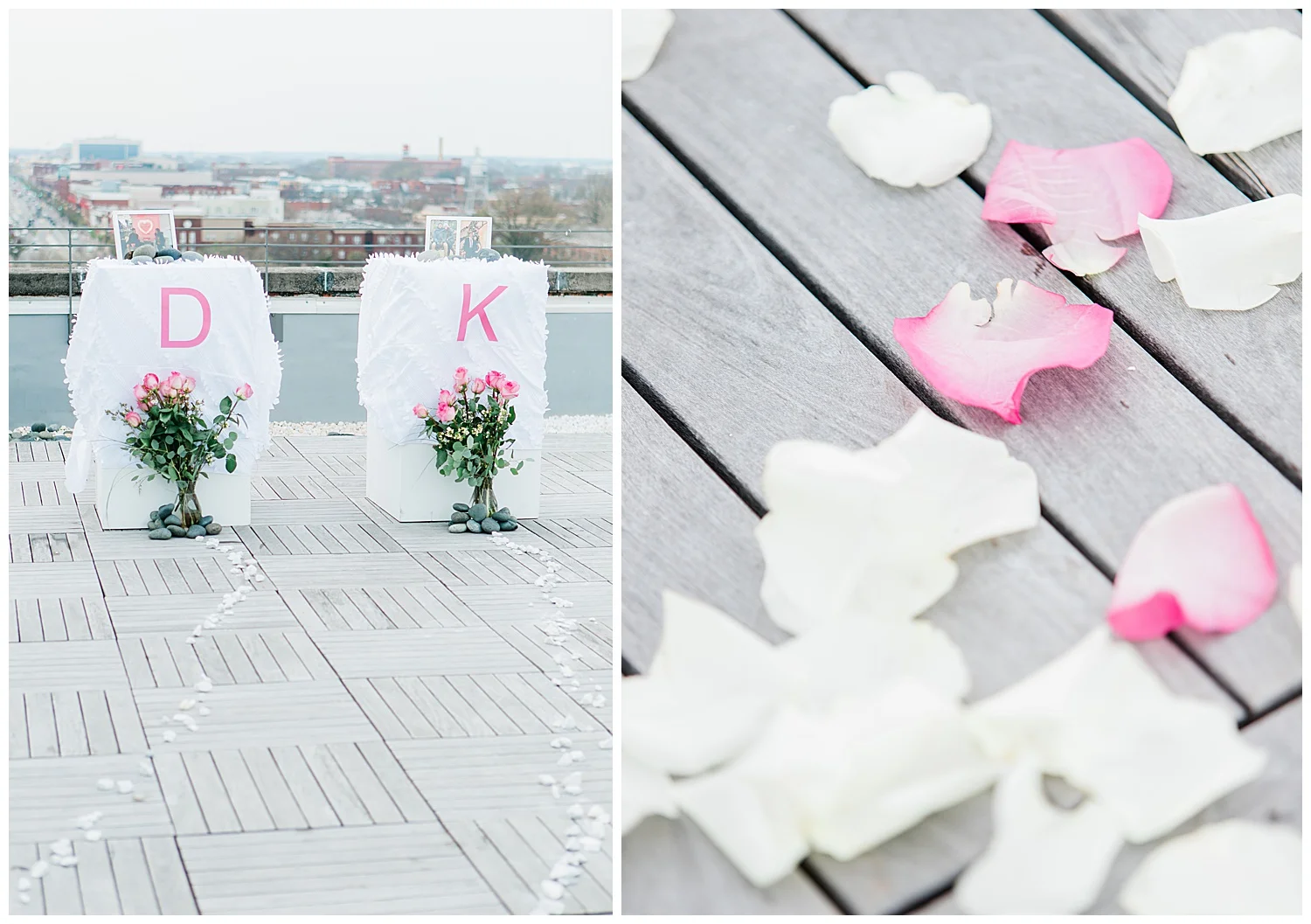 Quirk Hotel Rooftop Surprise Proposal - Virginia Wedding Photographer