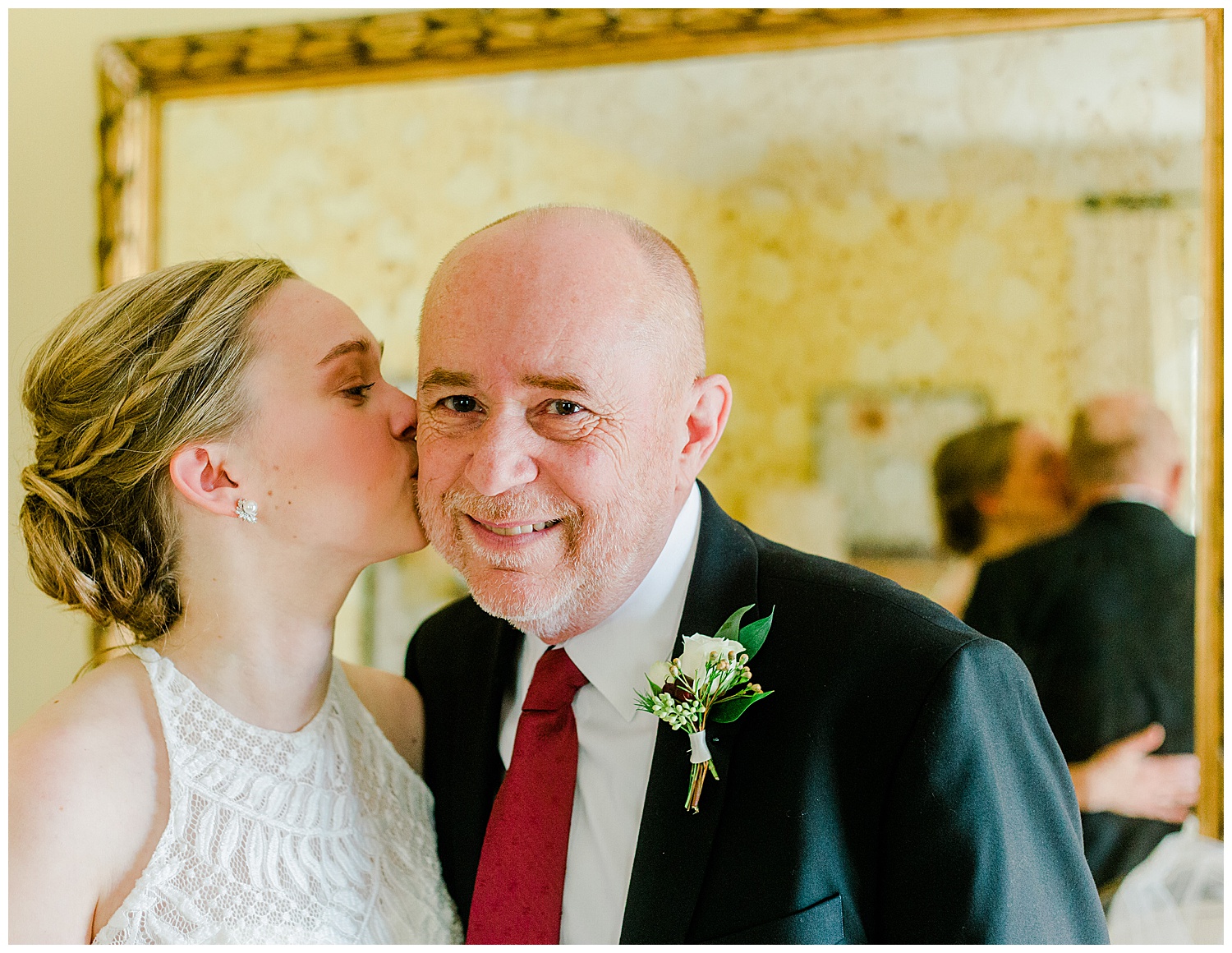Early Mountain Vineyards Wedding -Daddy Daughter First Look