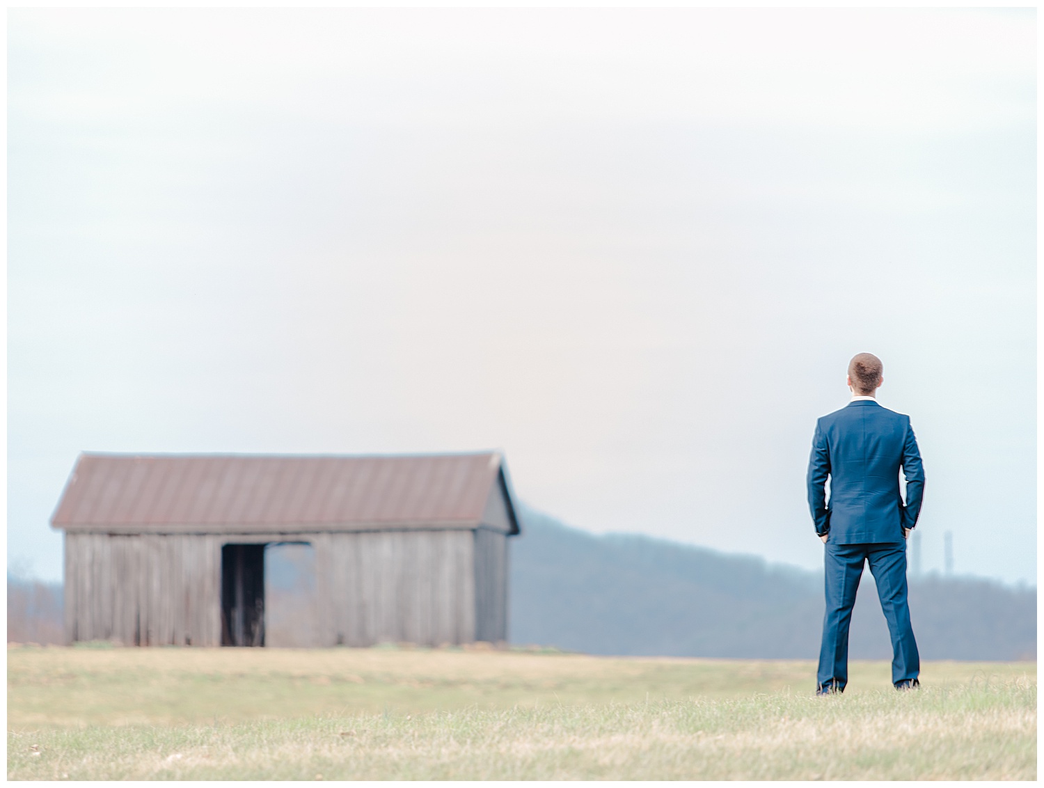 Early Mountain Wedding Vineyards First Look - Charlottesville, VA