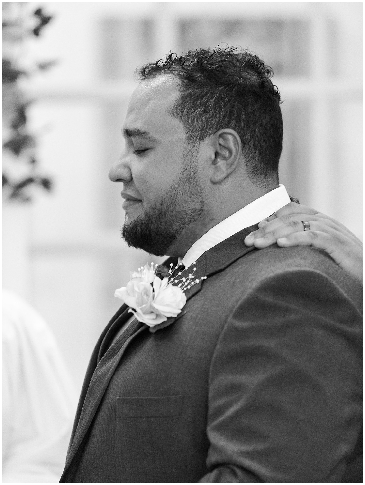 Emotional Groom - Virginia Wedding Photographer