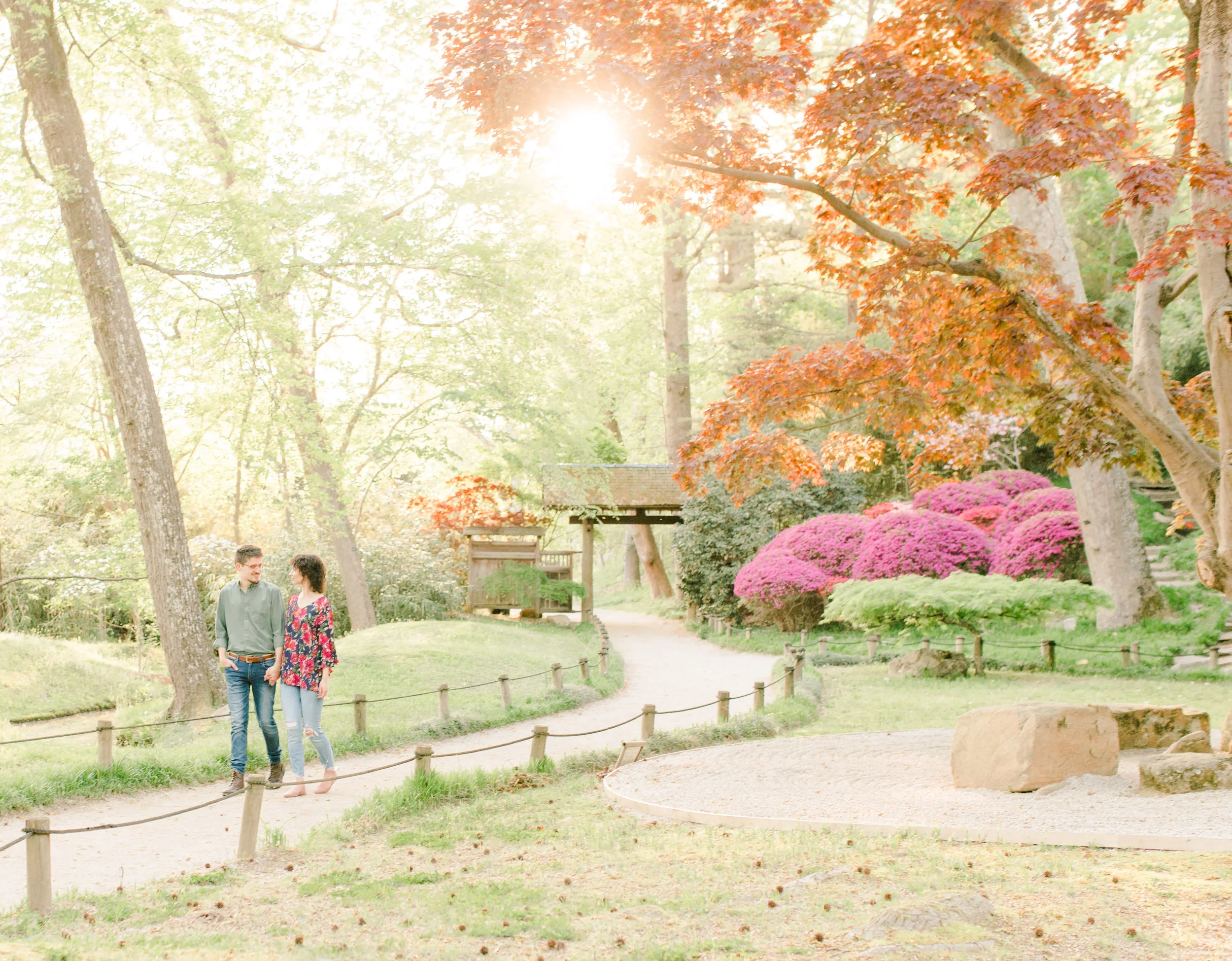 Maymont Park Engagement Photography in Spring