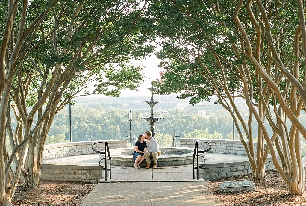 Libby Hill Park Engagement Photos in Church Hill