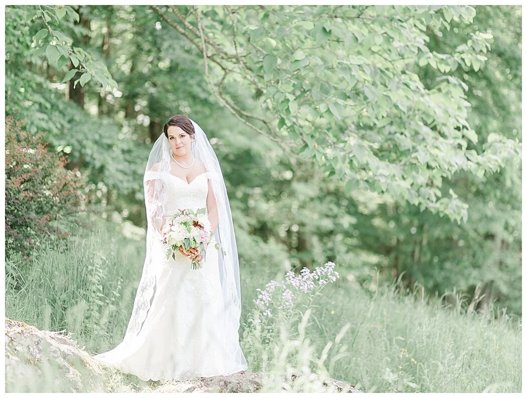 Alleghany County Bridal Portraits at Historic Old Rock House