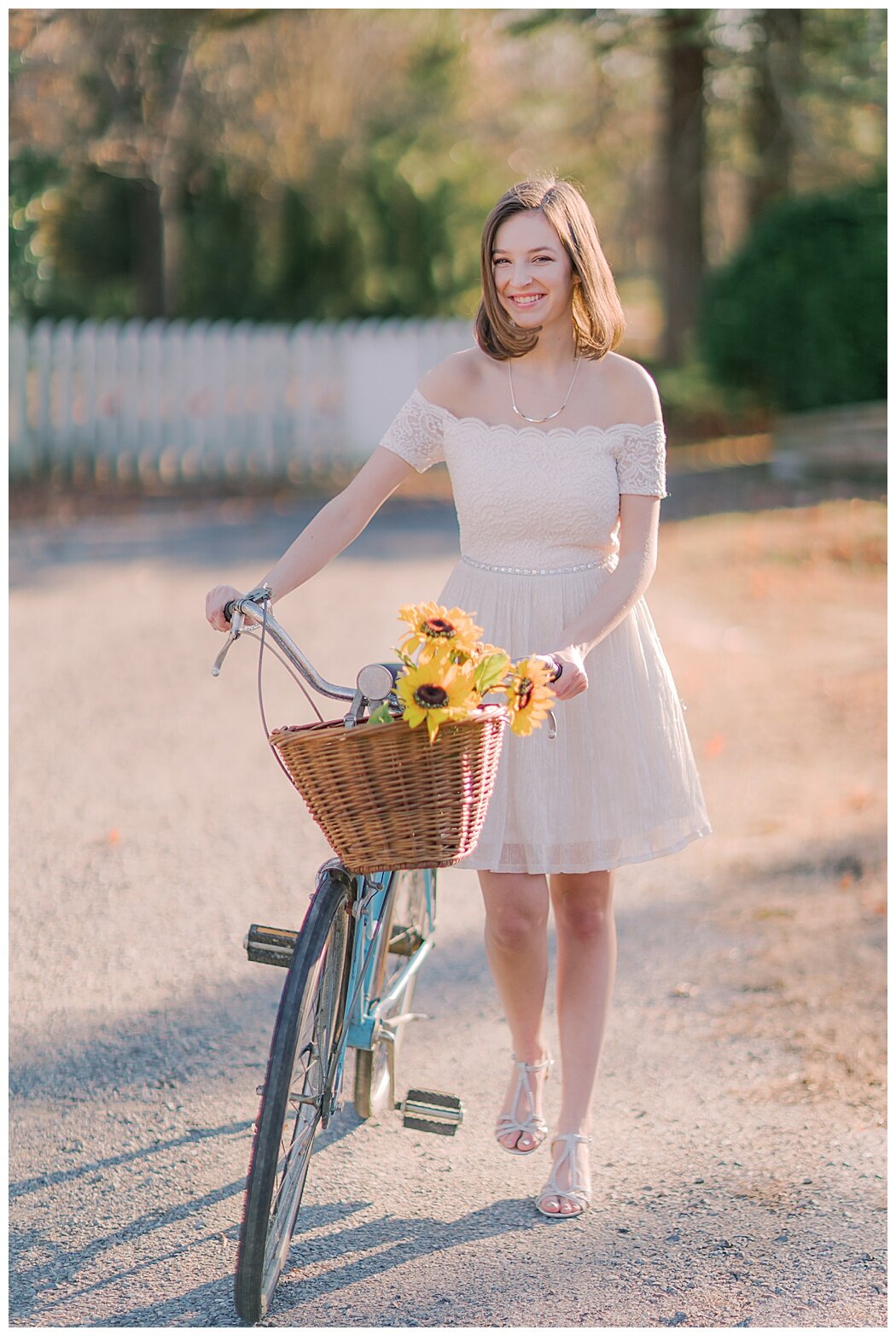 Senior Portraits with Vintage Bike