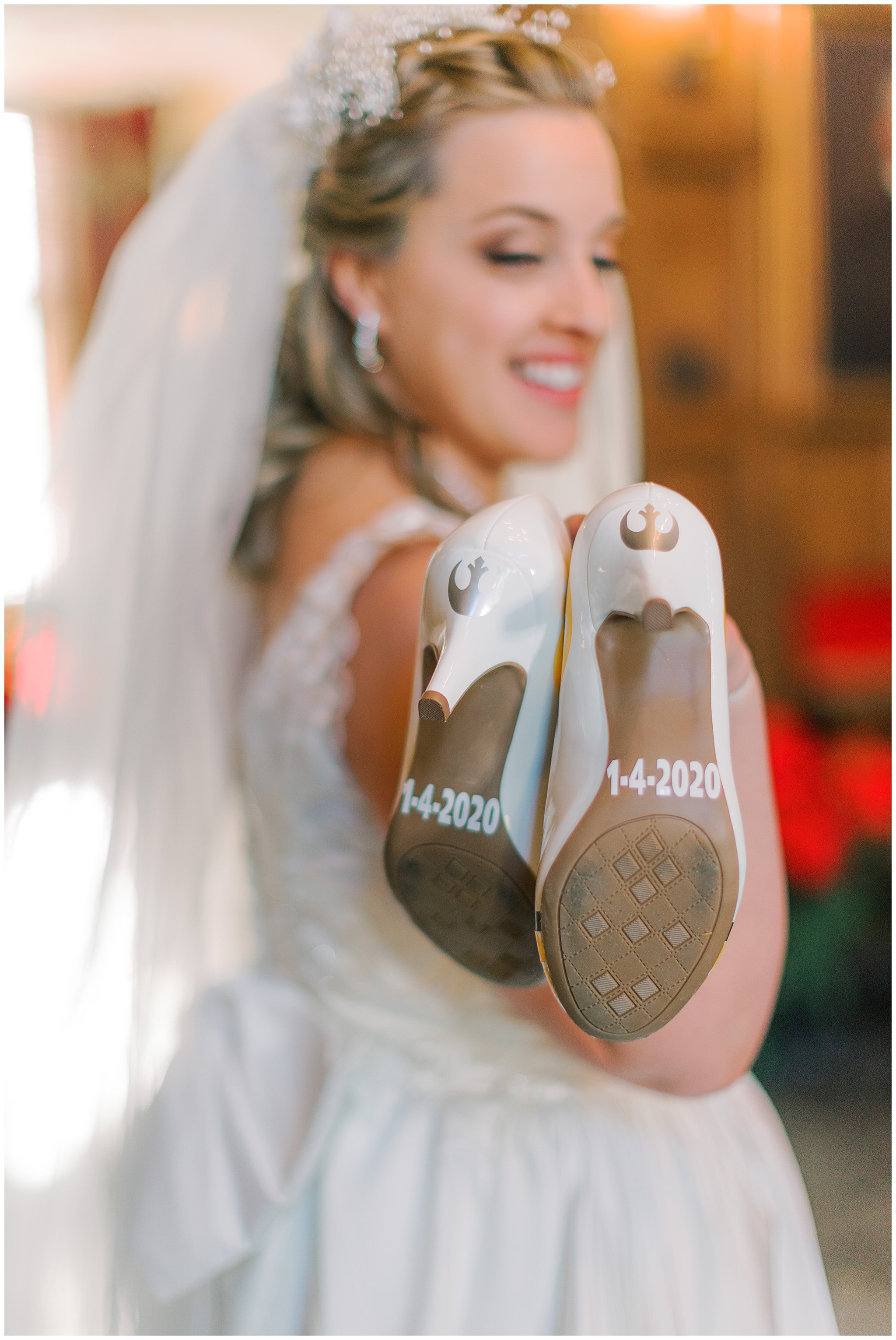 Virginia House Bridal Portraits | Richmond Wedding Photography | Star Wars wedding shoes