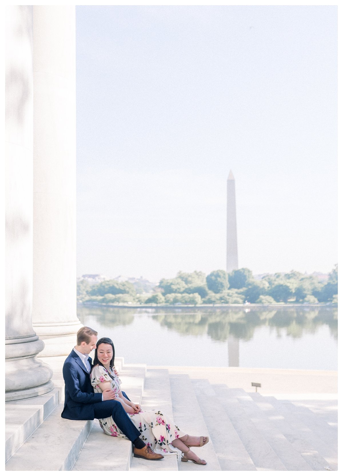 DC Engagement Photo at Jefferson Memorial