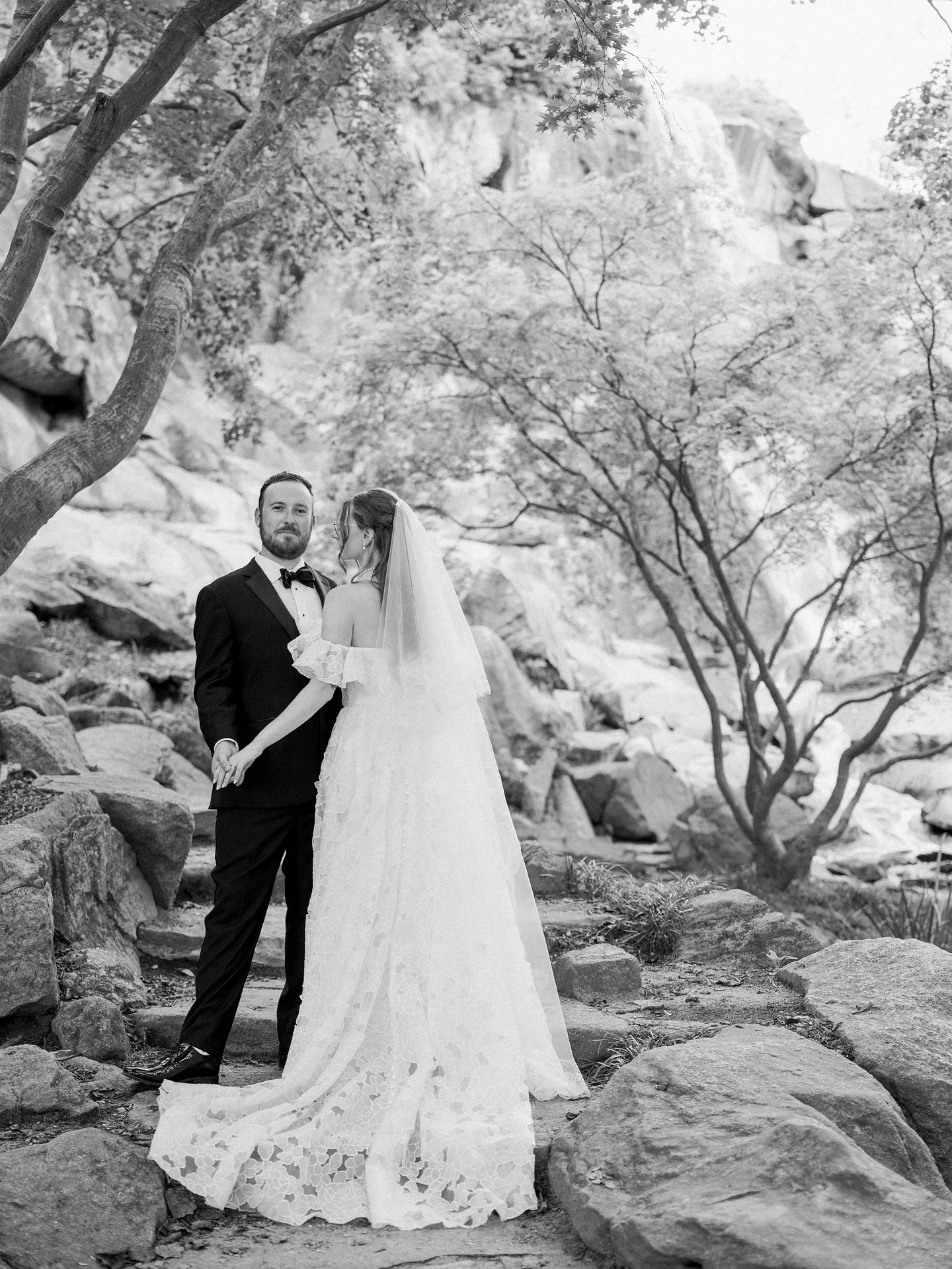 Abbey &amp; Zack met in grad school, and after graduation, Abbey visited Zack in Laos, where he works as a bear biologist. He arranged a private sunset cruise on the lake at an elephant sanctuary there, and he proposed!

These two souls love the outd