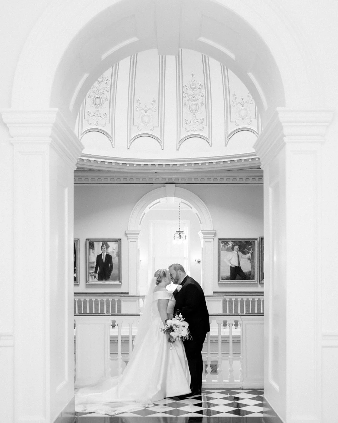 With a ceremony at Cathedral of the Sacred Heart and reception at The Jefferson Hotel, the Virginia State Capitol rounded out the perfect venue trifecta for Kara &amp; Ryan&rsquo;s classic Richmond wedding. #🏛️
⠀⠀⠀⠀⠀⠀⠀⠀⠀
Getting Ready &amp; Receptio