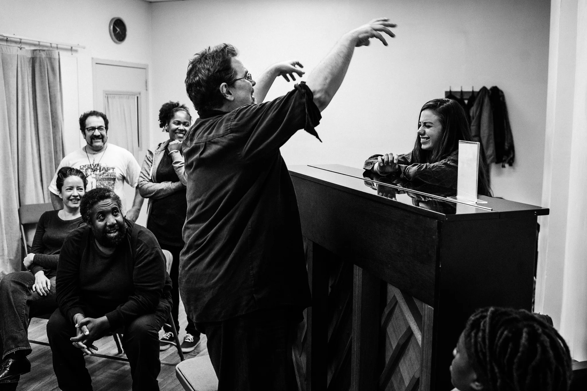 Ian W. Hill directs the cast of "CAN'T"