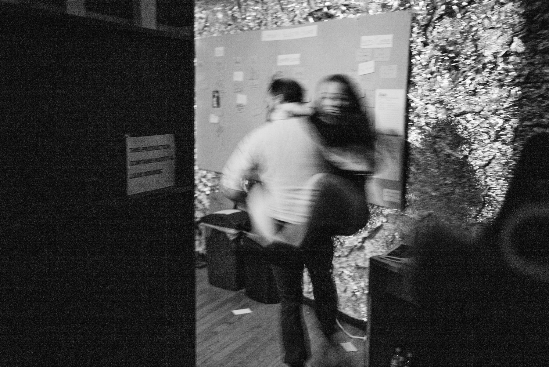 Backstage during The Assembly's "Home/Sick" at JACK