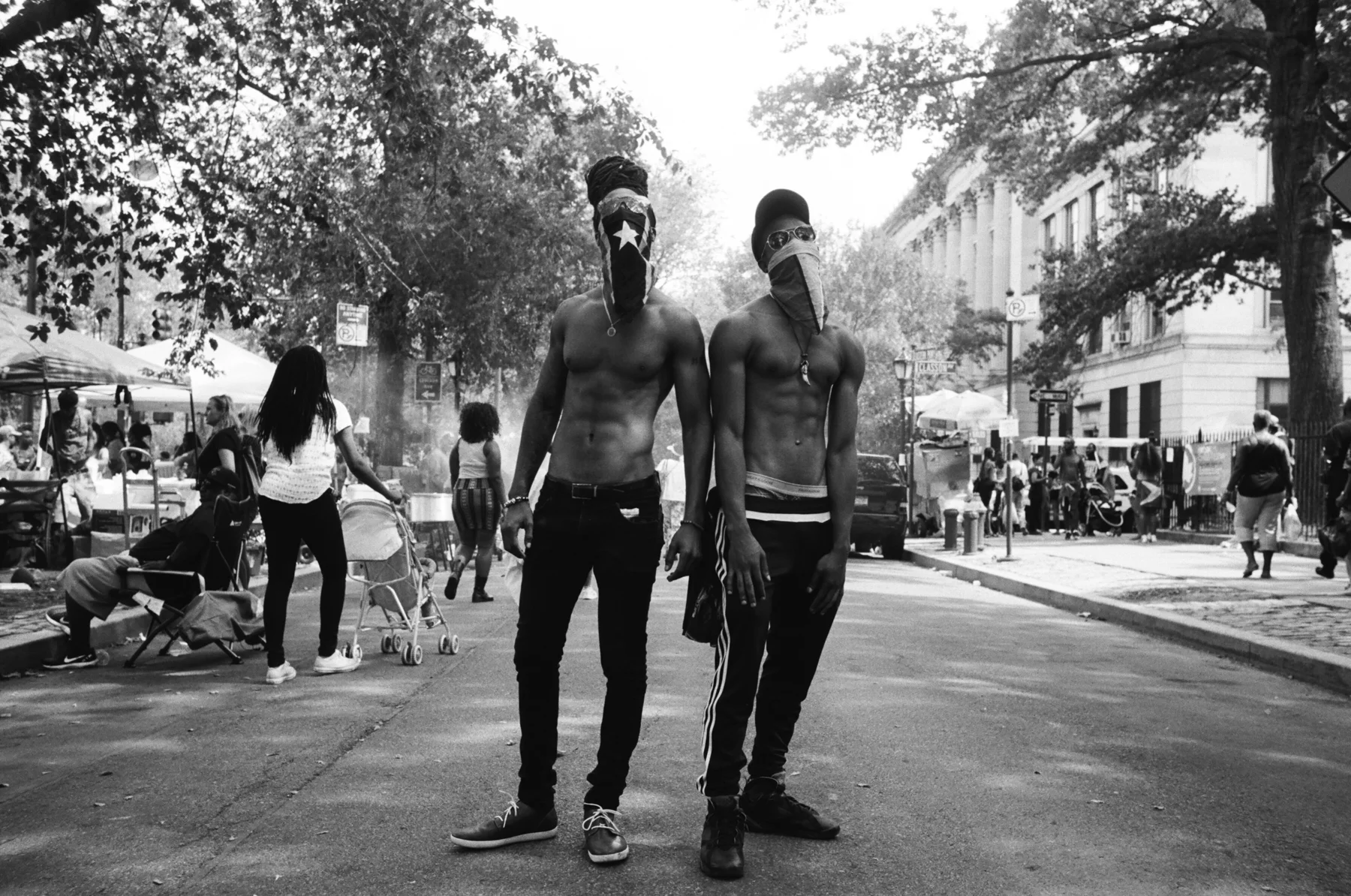Labor Day on Eastern Parkway. Crown Heights, Brooklyn