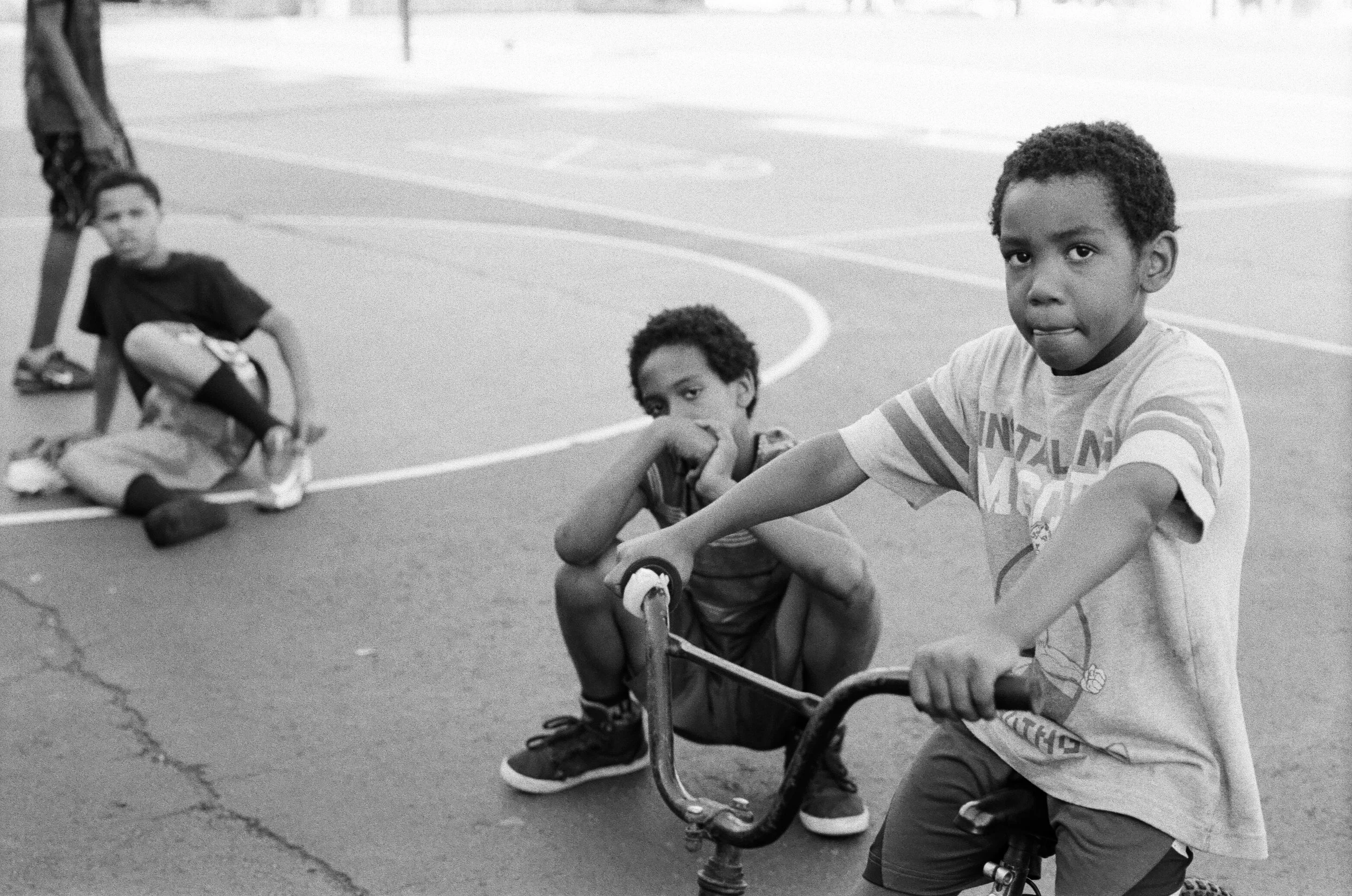 Boys on a playground. Staten Island, New York City. 2018.