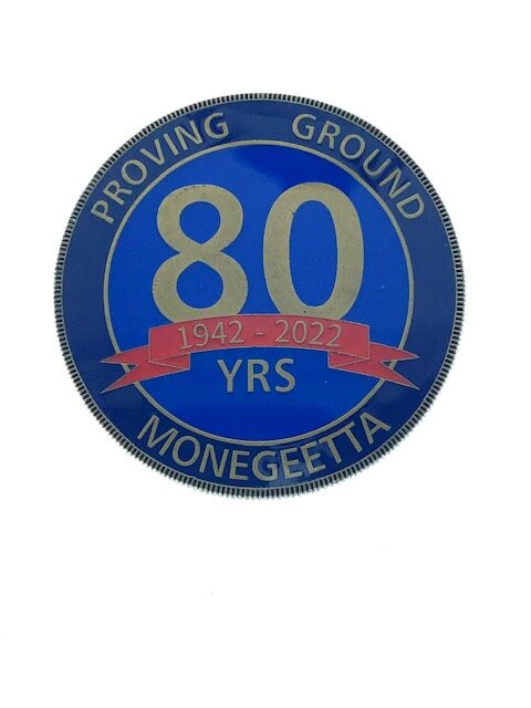 Proving Ground Monegeeta 80 Years - Front