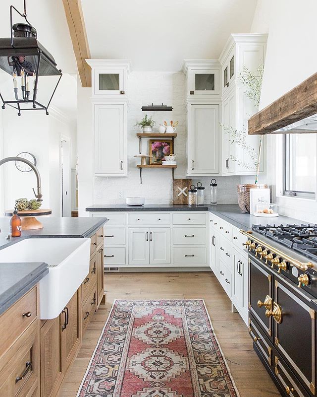Another fantastic kitchen by @studiomcgee 😍 love the texture and counters in this one. 📷: @kateosborne .
.
.
.
 #residential #homedesign #homestyle #mydomaine #smmakelifebeautiful #interiordesign #interiors #smmakelifebeautiful #boho #bohemianhome 