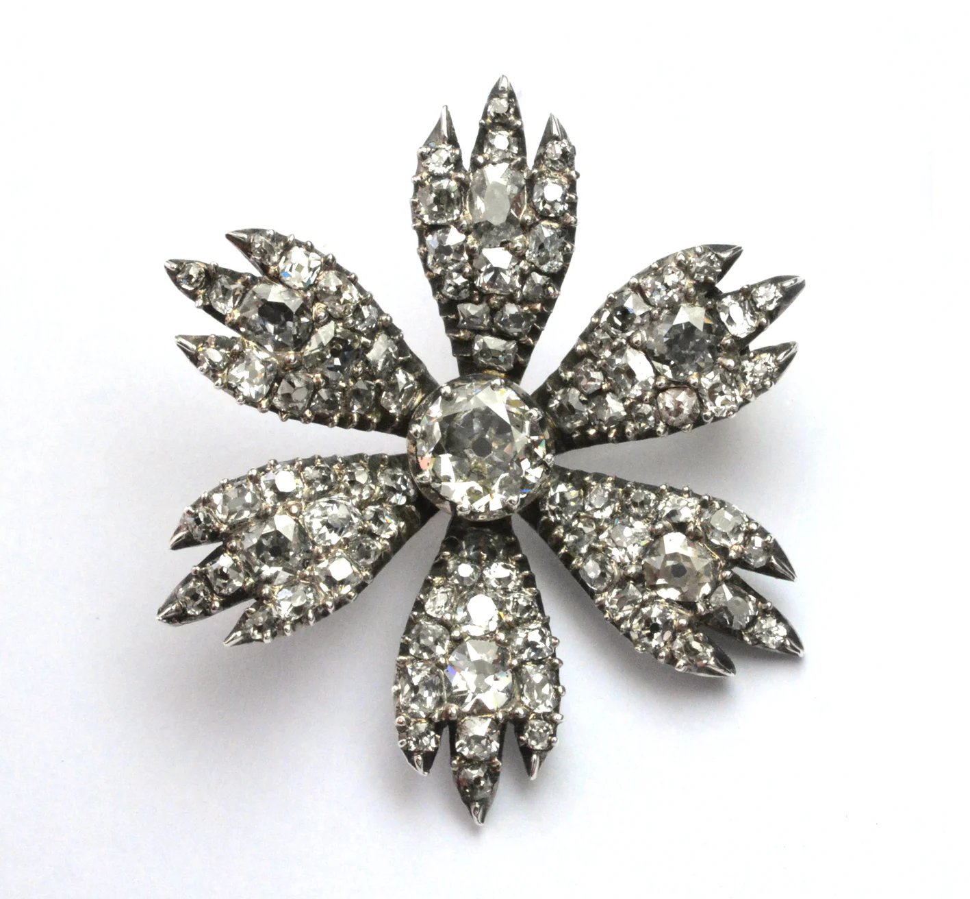 Georgian diamond brooch