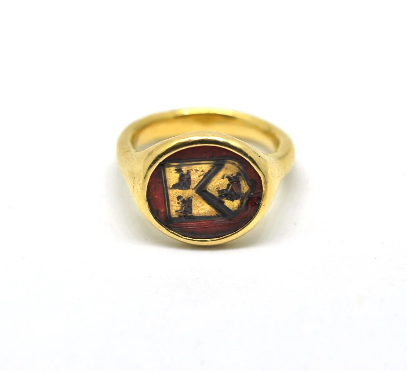 16th century gold and crystal Warner Gresham Grasshopper ring 