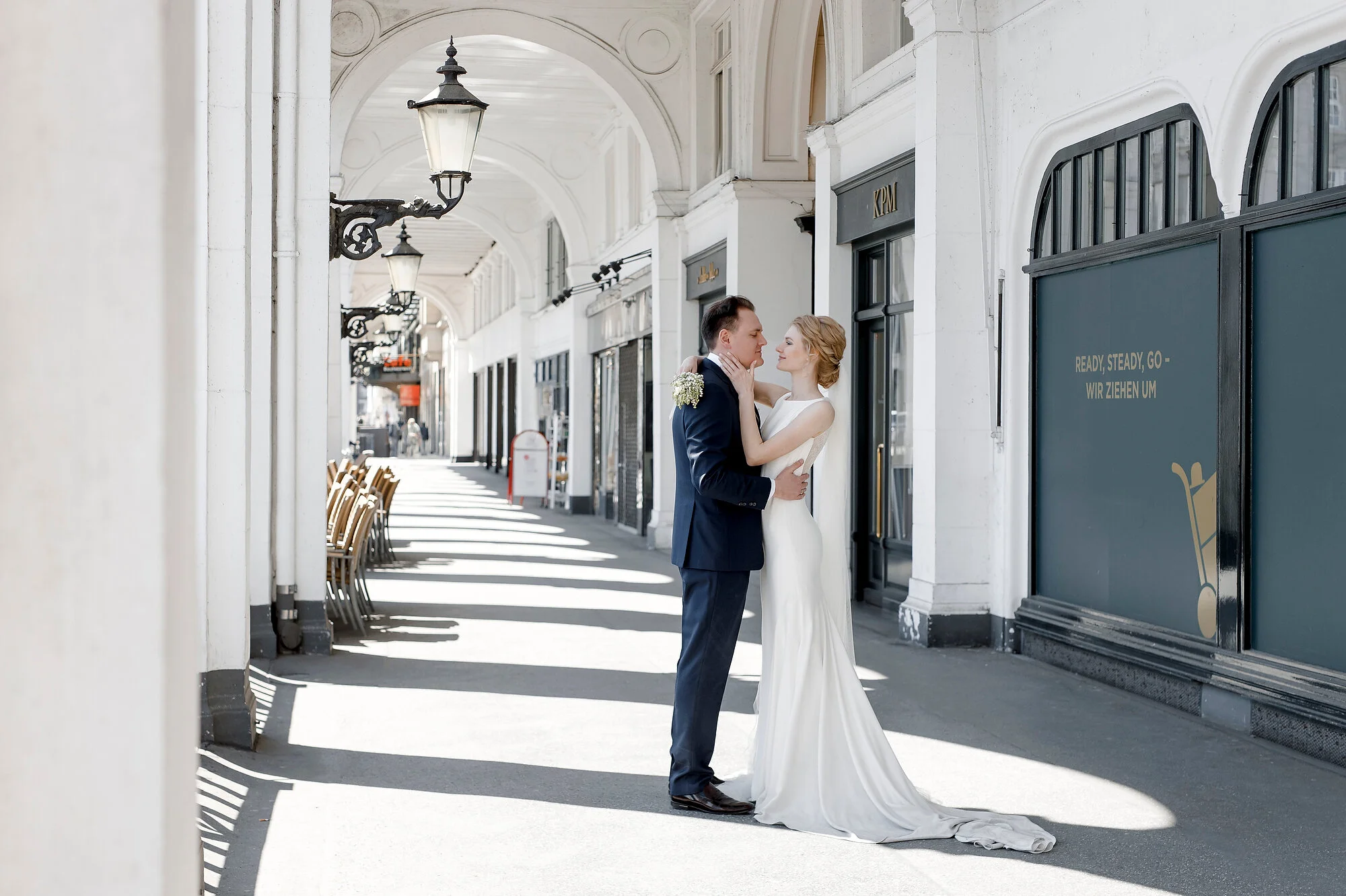 Hochzeit von Ksenia und Thomas an der Hamburger Alster — BLUENIKA