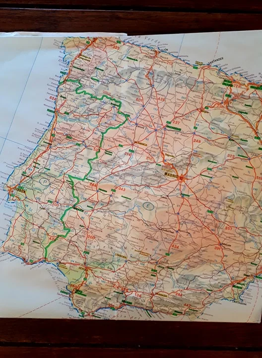Map of Spain and Portugal