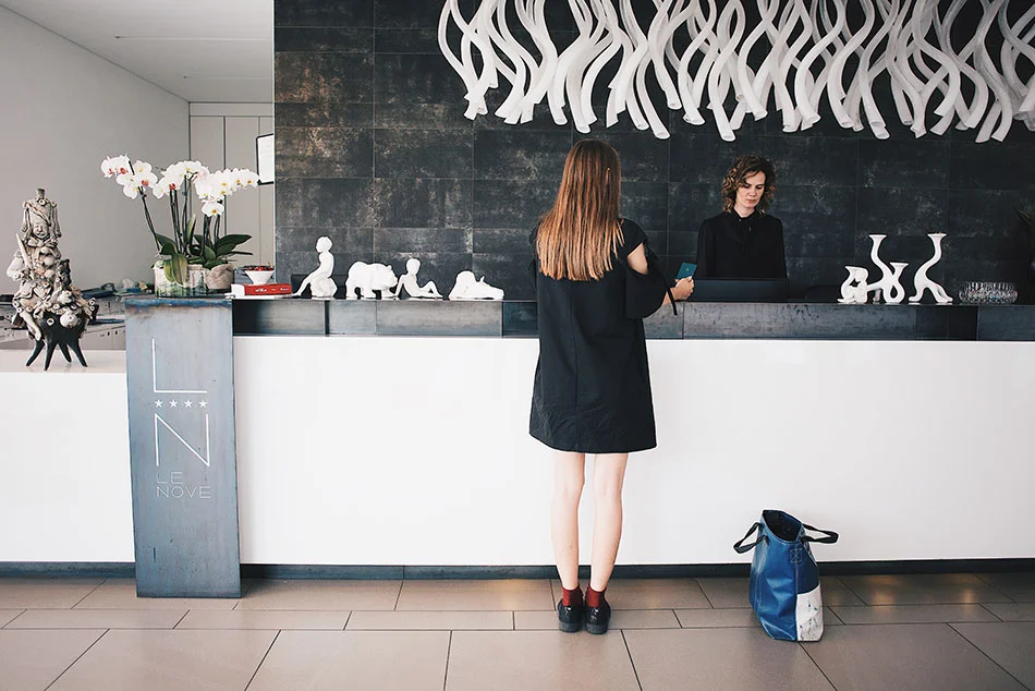 Le Nove hotel reception