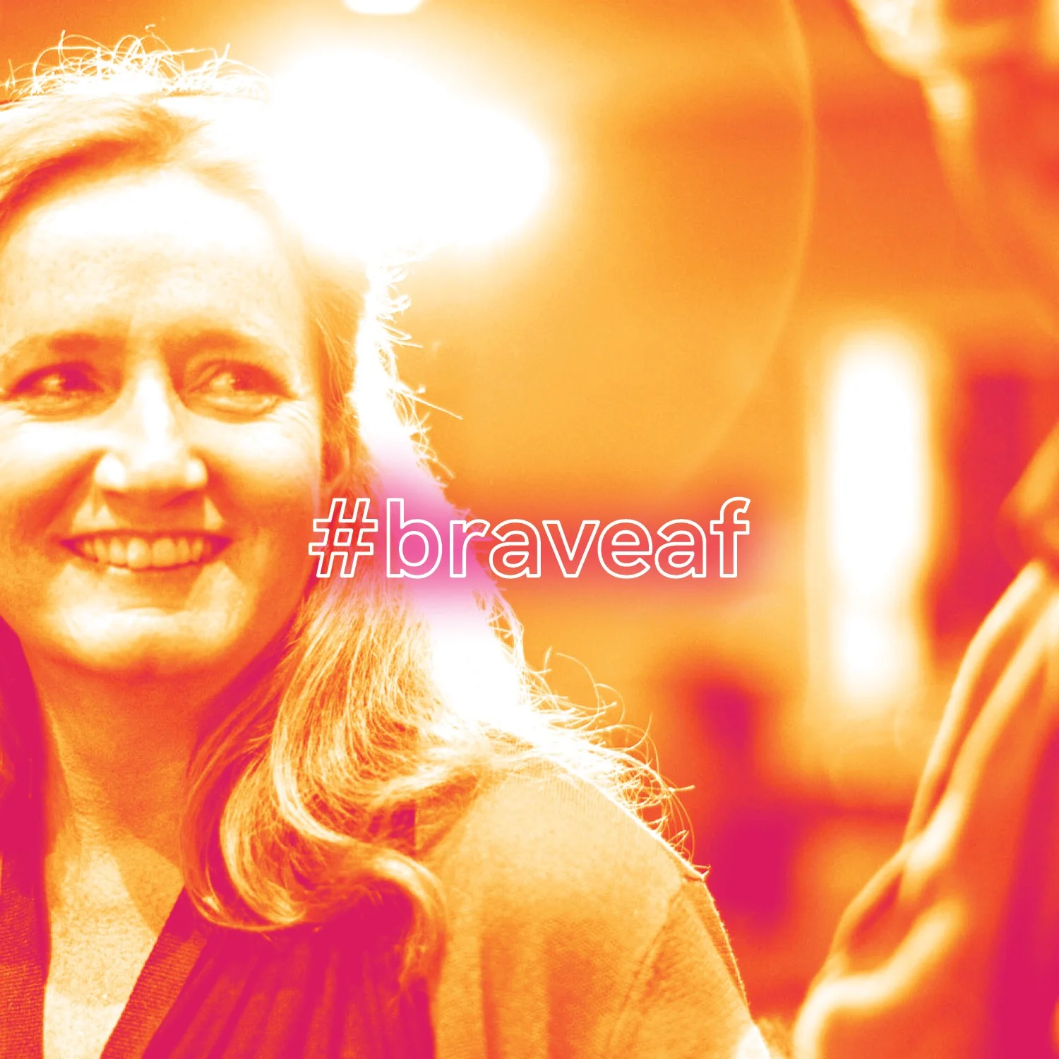 #braveaf hashtag we created to draw attention to upcoming events we are hosting at bravelylead.com