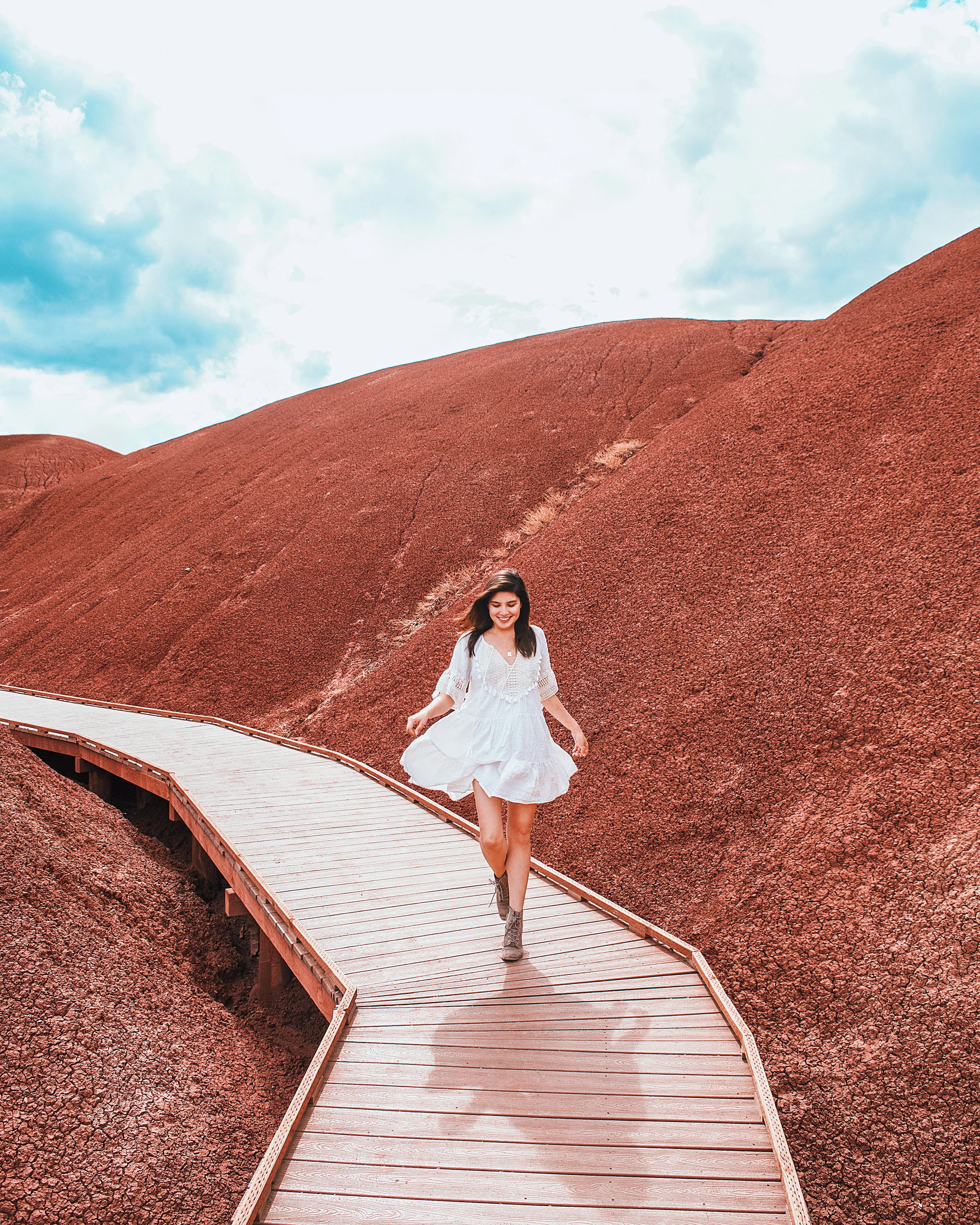 With Chelle Painted Hills bridge.jpg