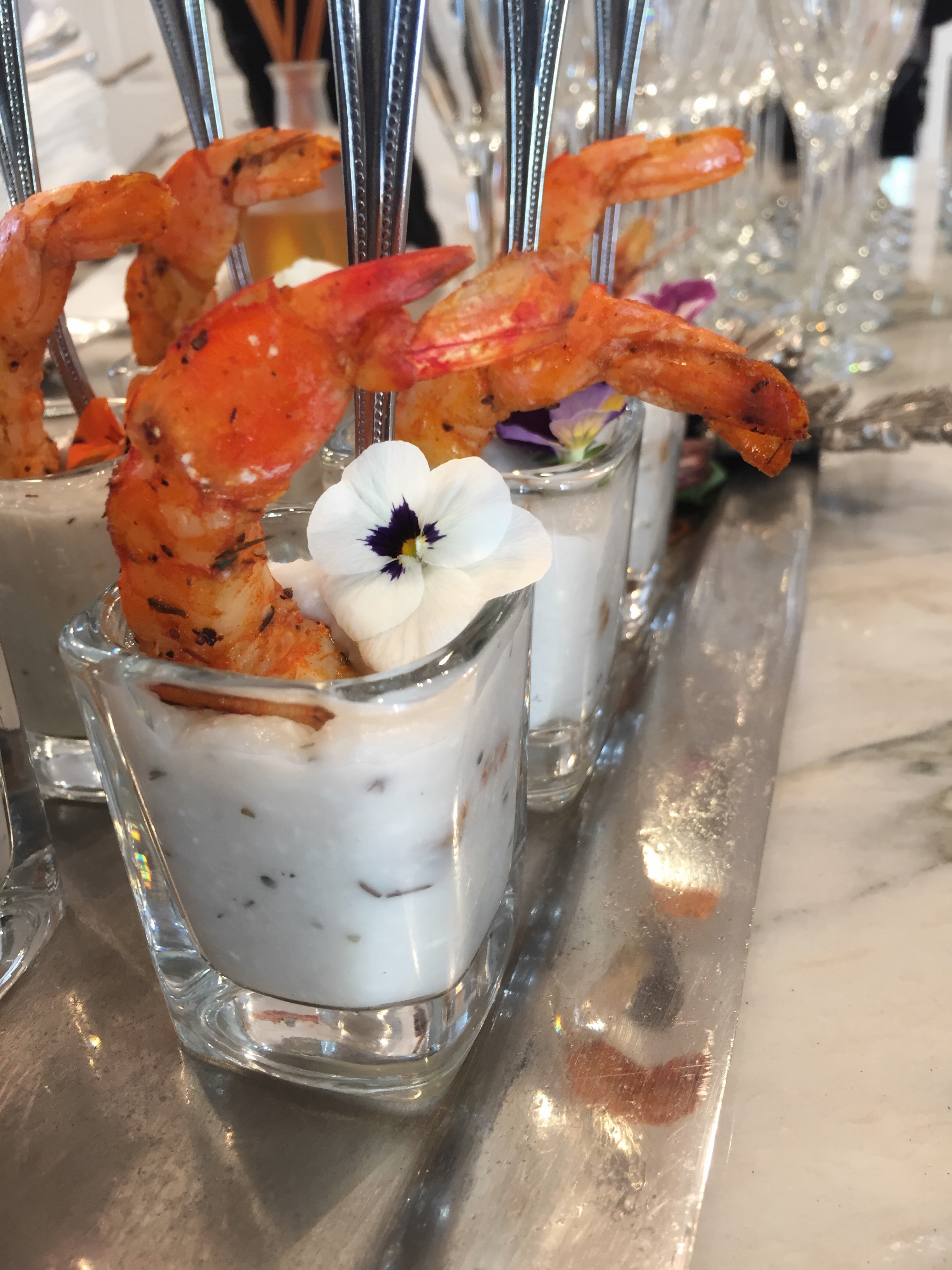 Coconut Thyme Grits & Blackened Gulf Shrimp