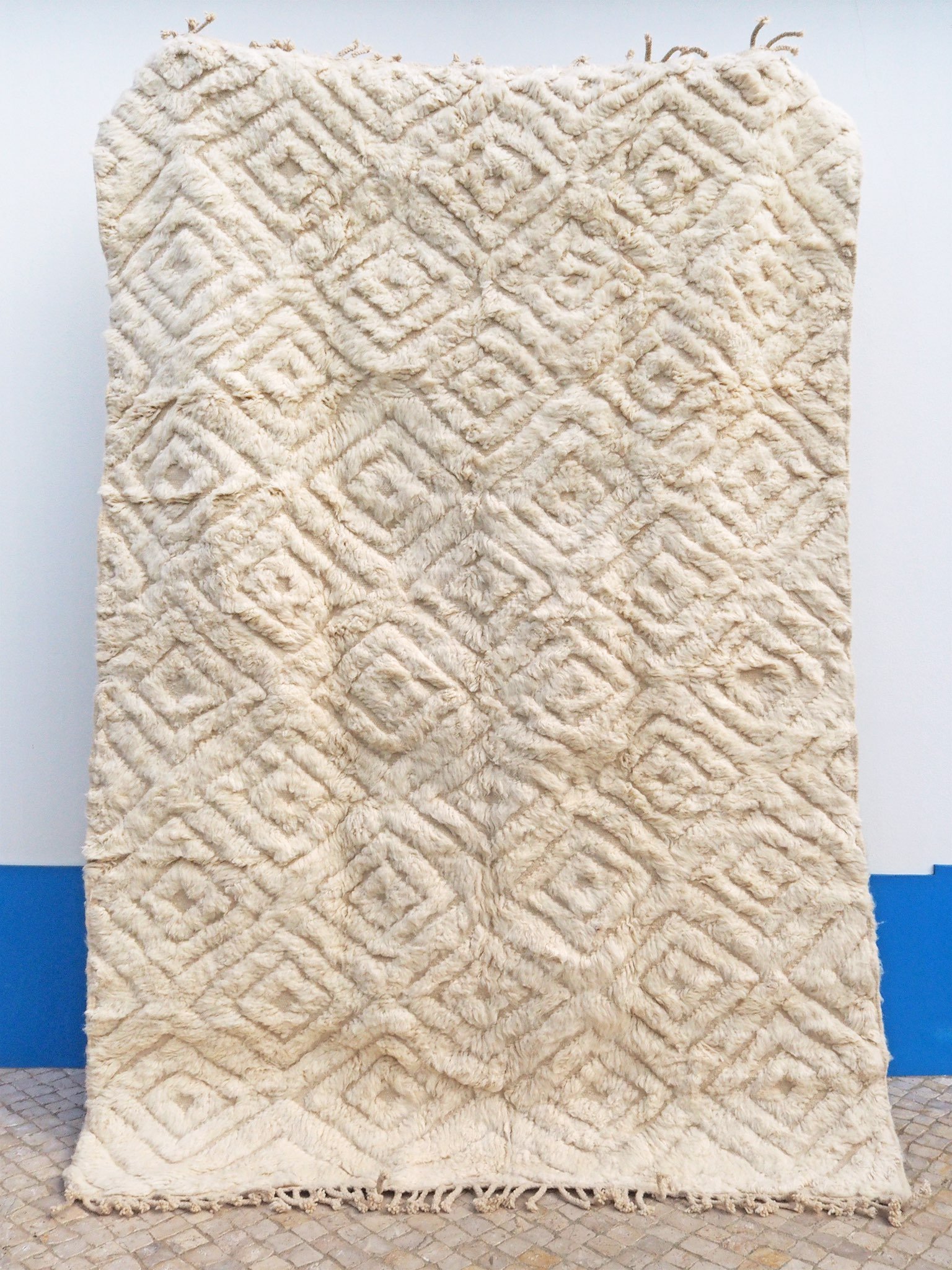 Moroccan Beni Ourain Wool Rug - Aissa - 300 x 200 cm
