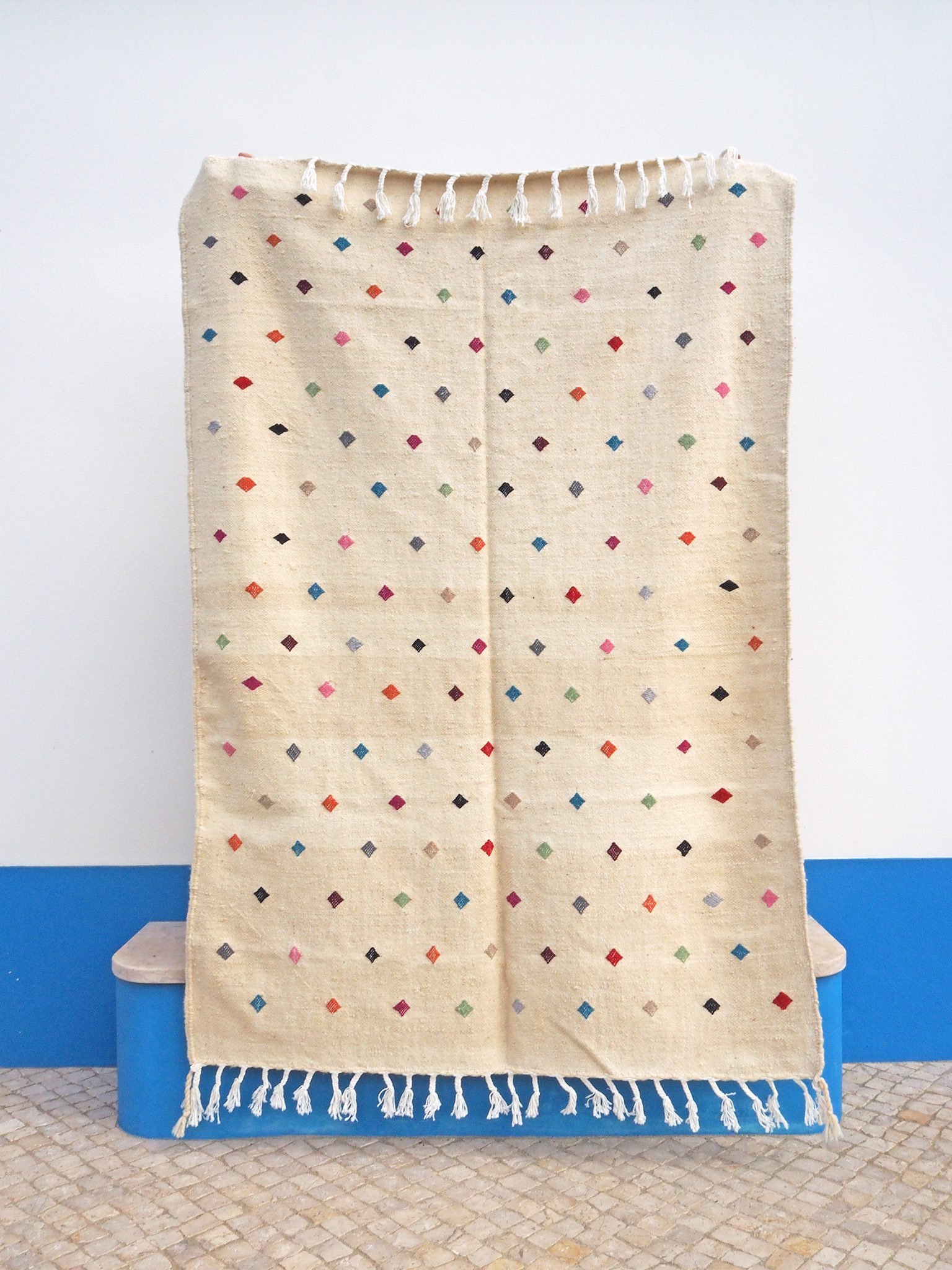 MOROCCAN ZANAFI LILIM WOOL RUG - Hassan - 225 x 150 cm
